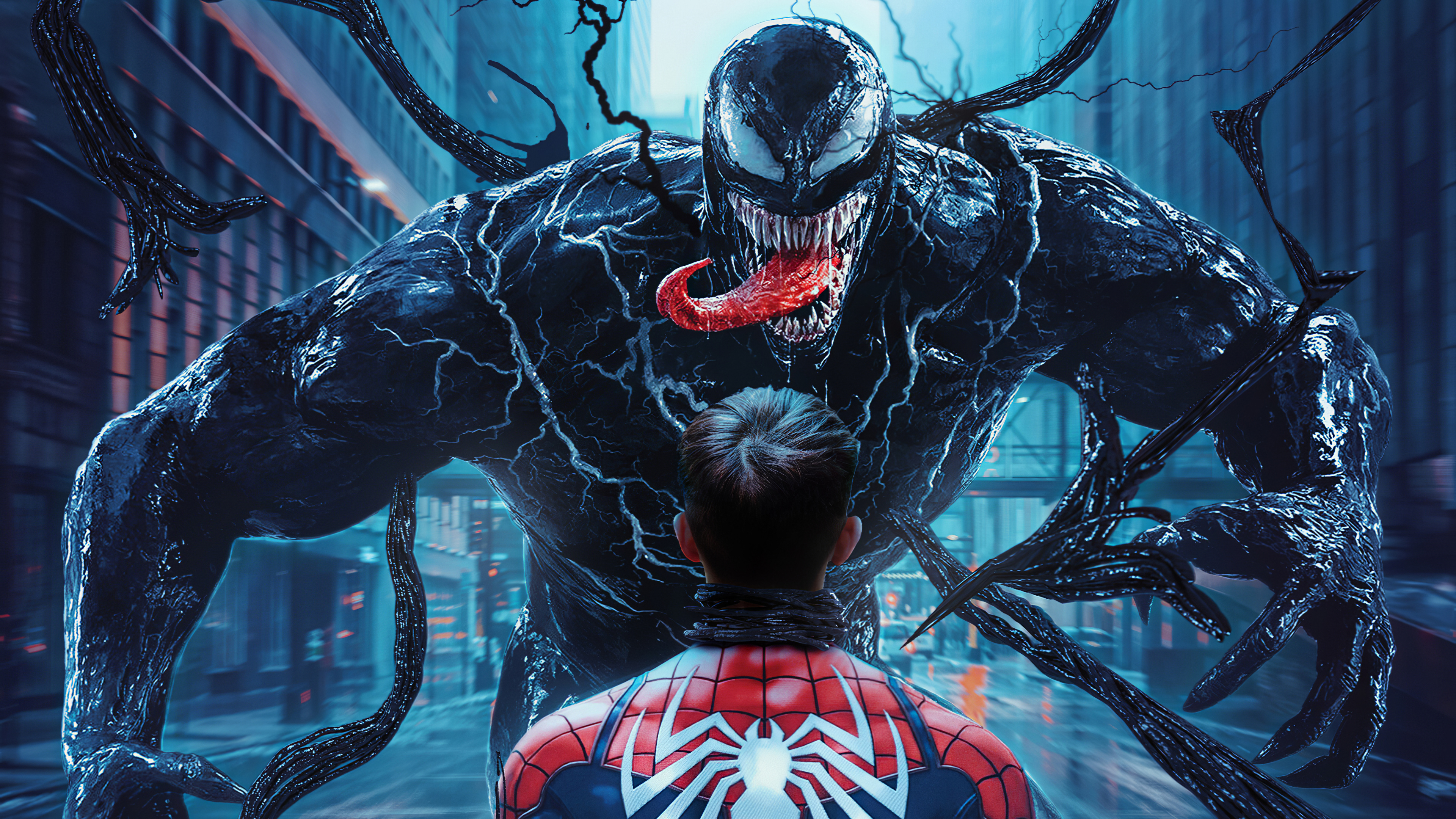 3840x2160 4k Spider Man Vs Venom, HD Superheroes, 4k Wallpapers, Images, Backgrounds, Photos and Pictures