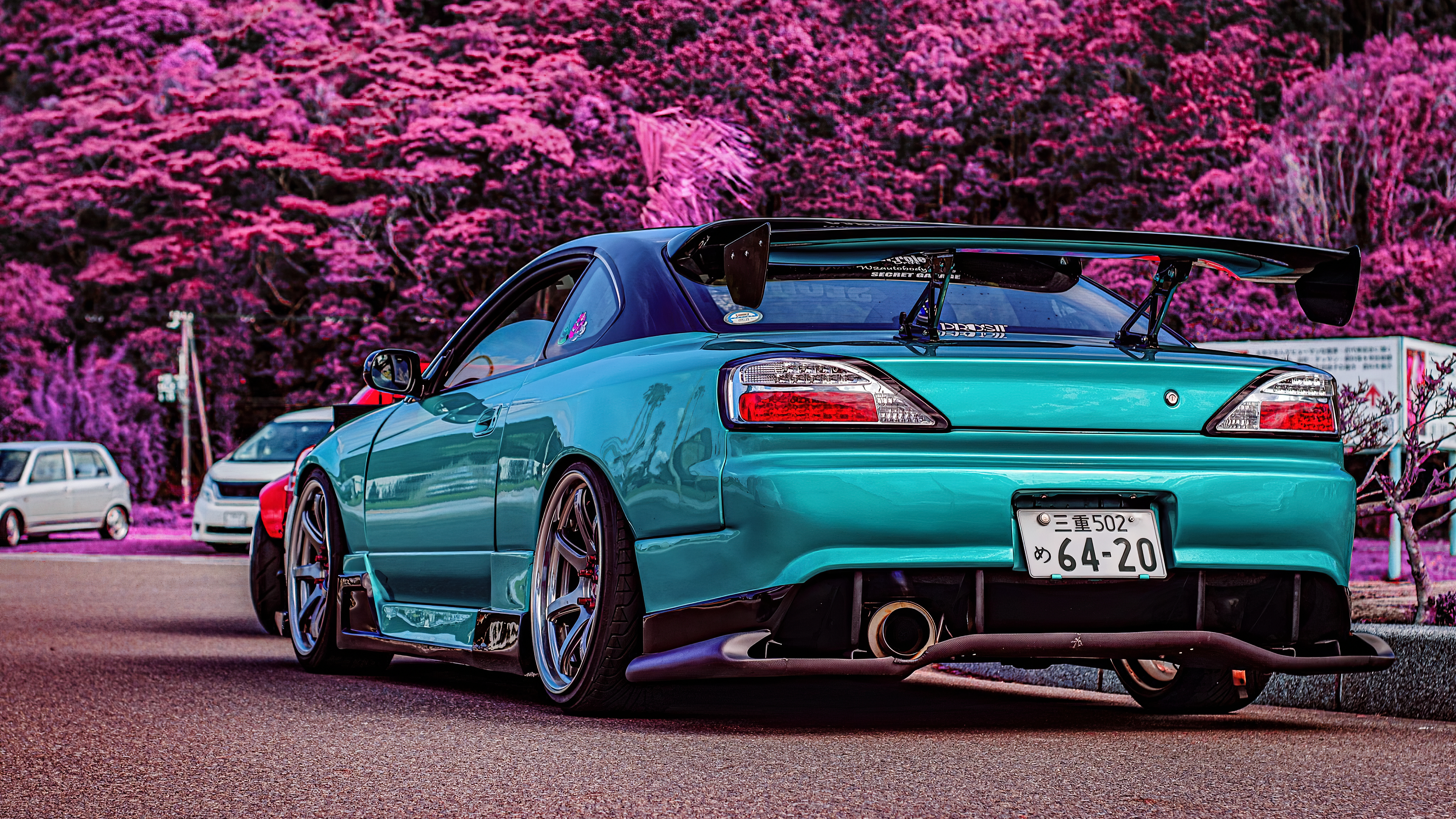 3840x2160 Nissan S15 Silvia Cyan by @erika69057910 [] : r/wallpapers