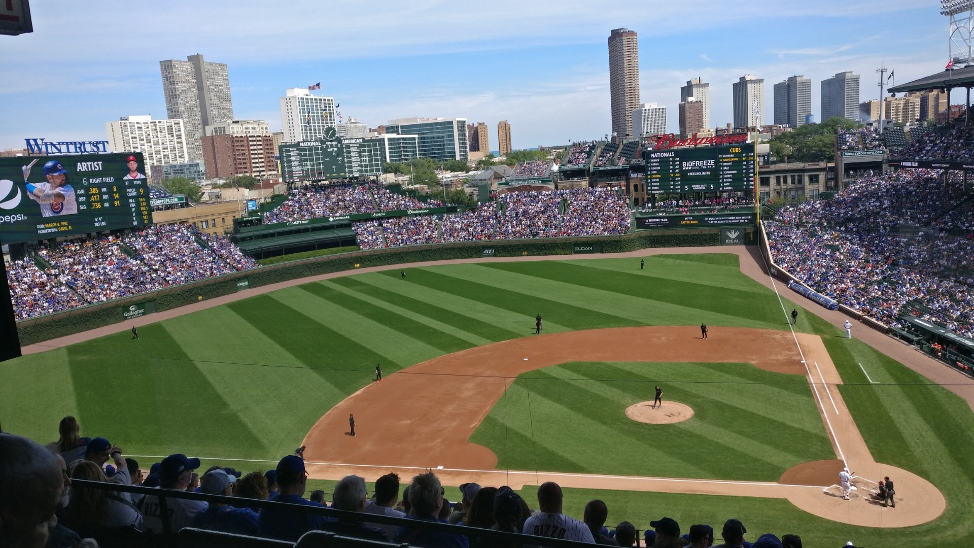 1920x1080 Wrigley Field section 413L row 2 seat 5 Chicago Cubs vs Washington Nationals shared by Jimjackcoke