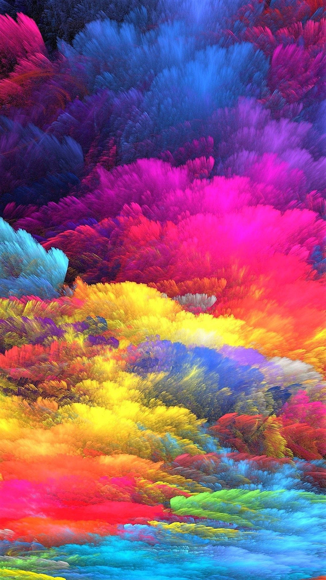 1080x1920 Download Rainbow Color Explosion Wallpaper