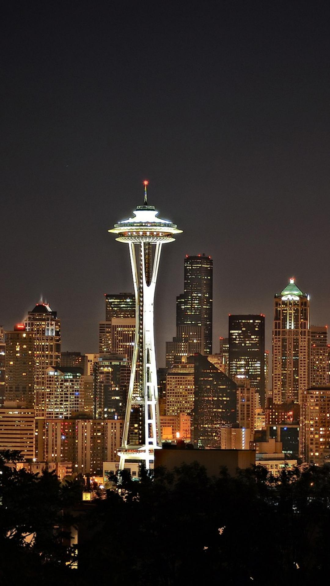 1080x1920 35+] HD Seattle Skyline Wallpapers