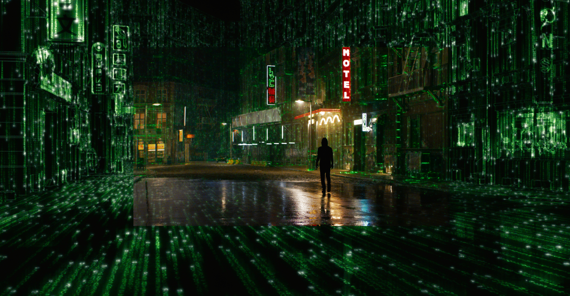 2305x1200 30+ Neo (The Matrix) HD Wallpapers and Backgrounds