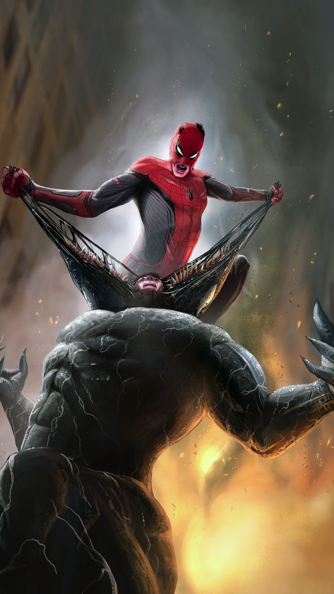 1080x1920 Spiderman vs venom mobile wallpaper | Marvel superhero posters, Marvel spiderman, Superhero wallpaper