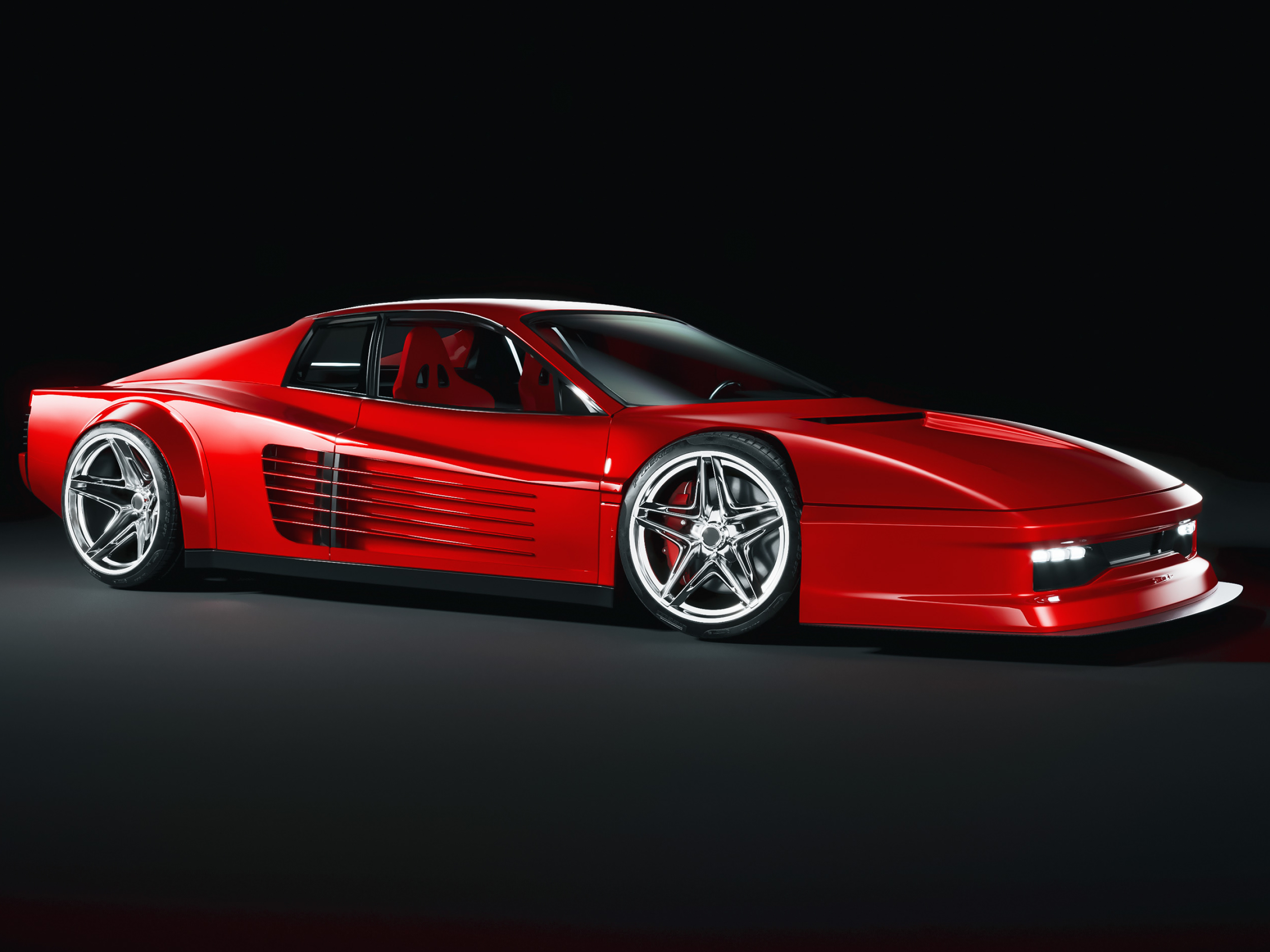 2800x2100 Wallpaper : Ferrari Testarossa, concept art, concept cars, digital art, render, artwork, red cars, car, vehicle, supercars, italian cars FGO2020 2110459 HD Wallpapers