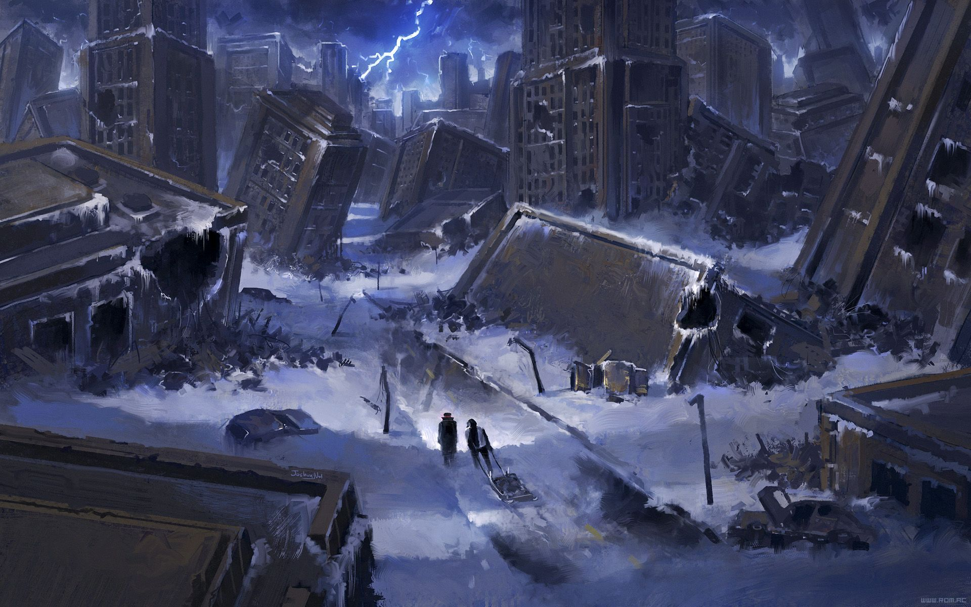1920x1200 Romantically Apocalyptic by on @deviantART | Post apocalyptic city, Apocalypse landscape, Apocalypse world