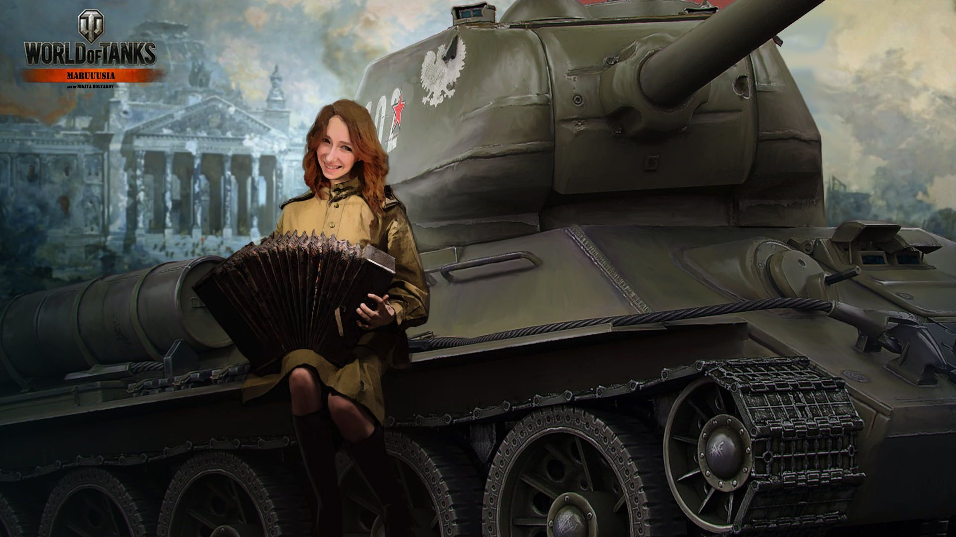 1920x1080 World of Tanks wallpaper #girl #tank #girl #tanks #Bayan #WoT World of tanks #tank World of Tanks #tanks #T-34-85 #&acirc;&#128;&brvbar; | Tank wallpaper, World of tanks, American tank