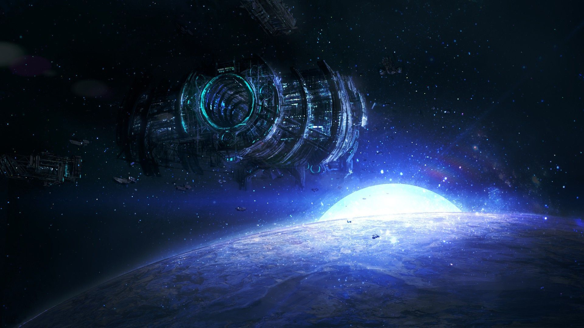 1920x1080 110+ Sci Fi Space Station HD Wallpapers and Backgrounds