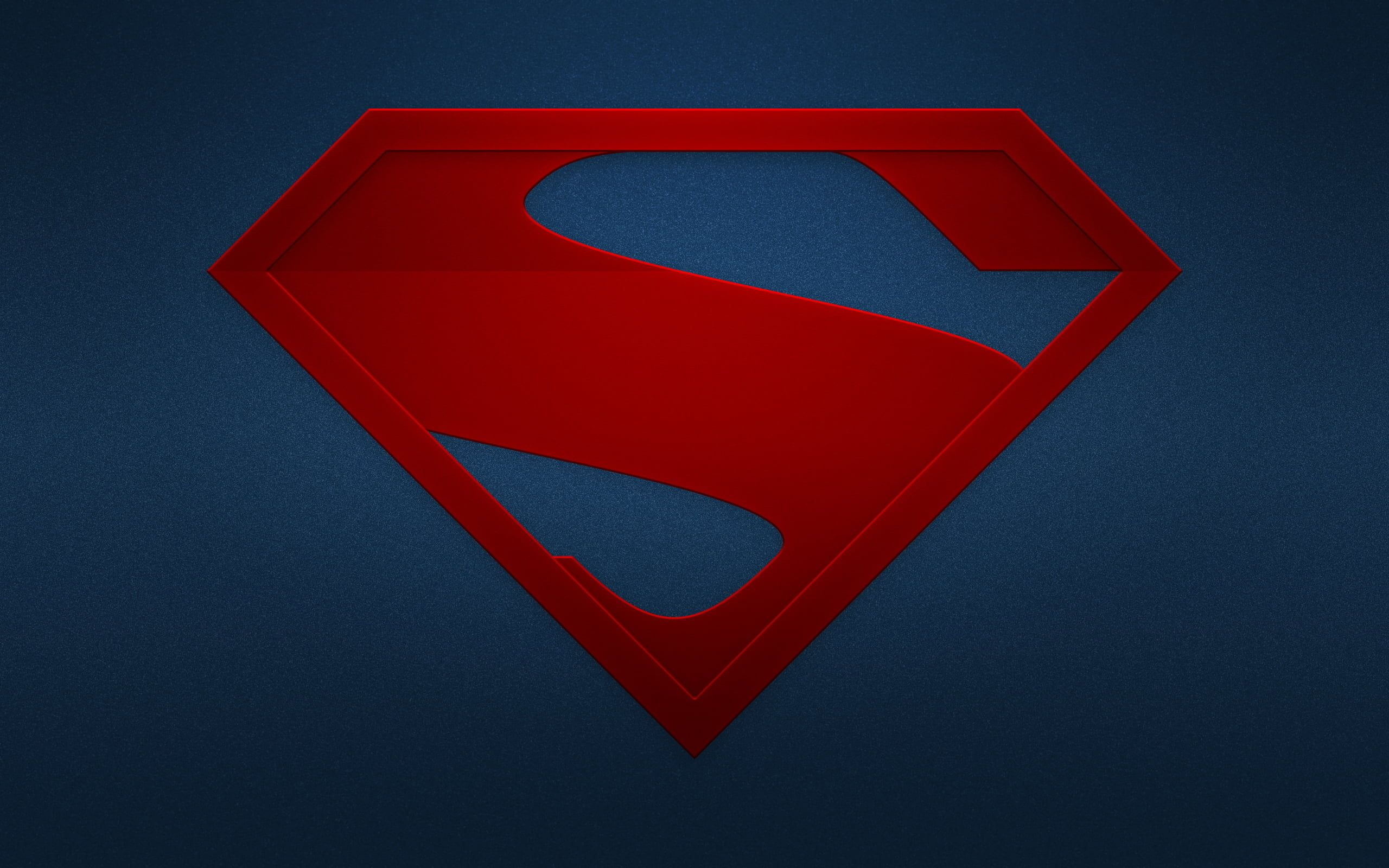 2560x1600 Superman logo #logo #emblem #logo #superman #Superman hq Wallpapers #2K # wallpaper #hdwallpaper #desktop | Man of steel, Superman wallpaper, Superman log