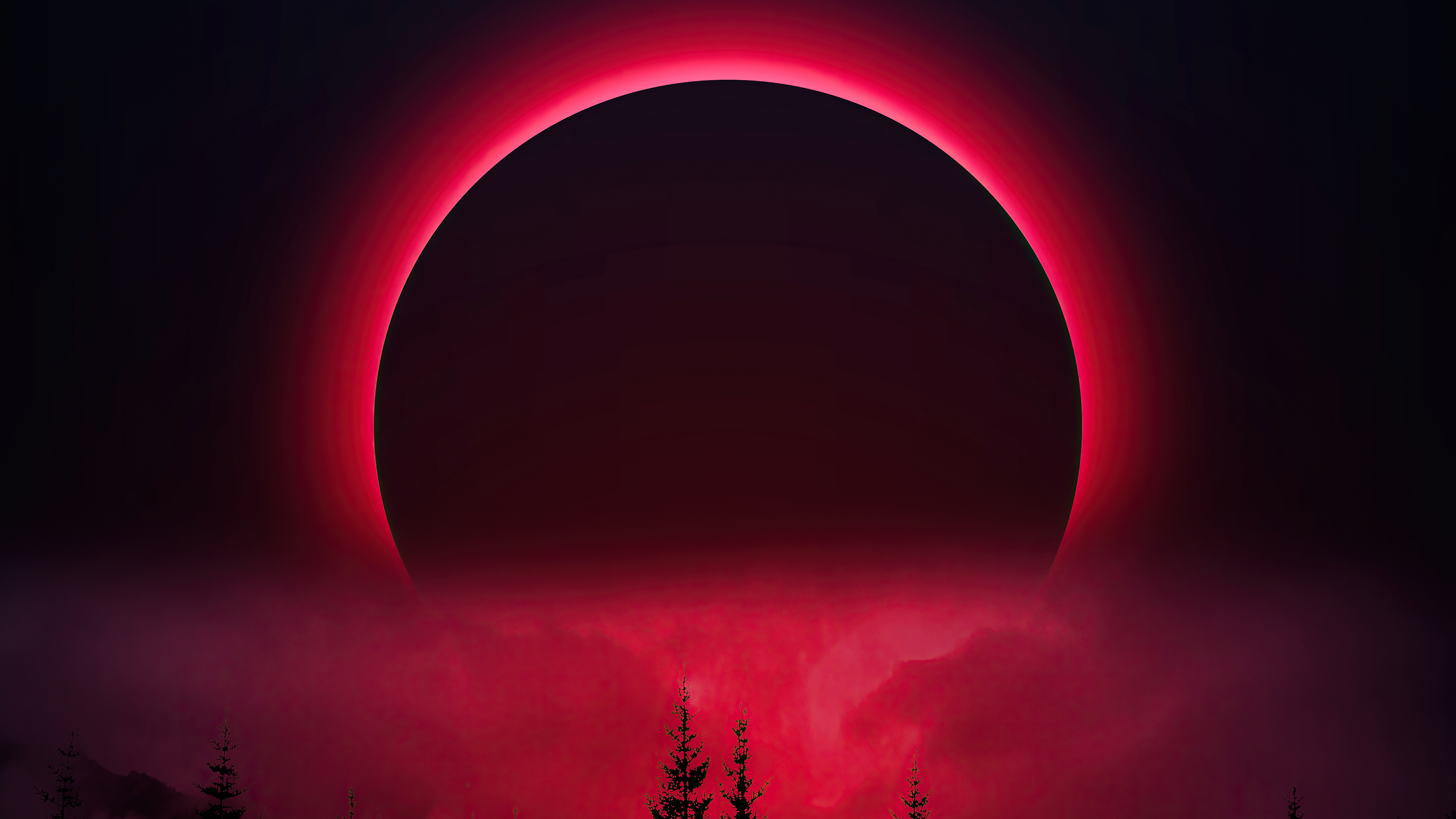 3840x2160 Red Moon, HD Artist, 4k Wallpapers, Images, Backgrounds, Photos and Pictures