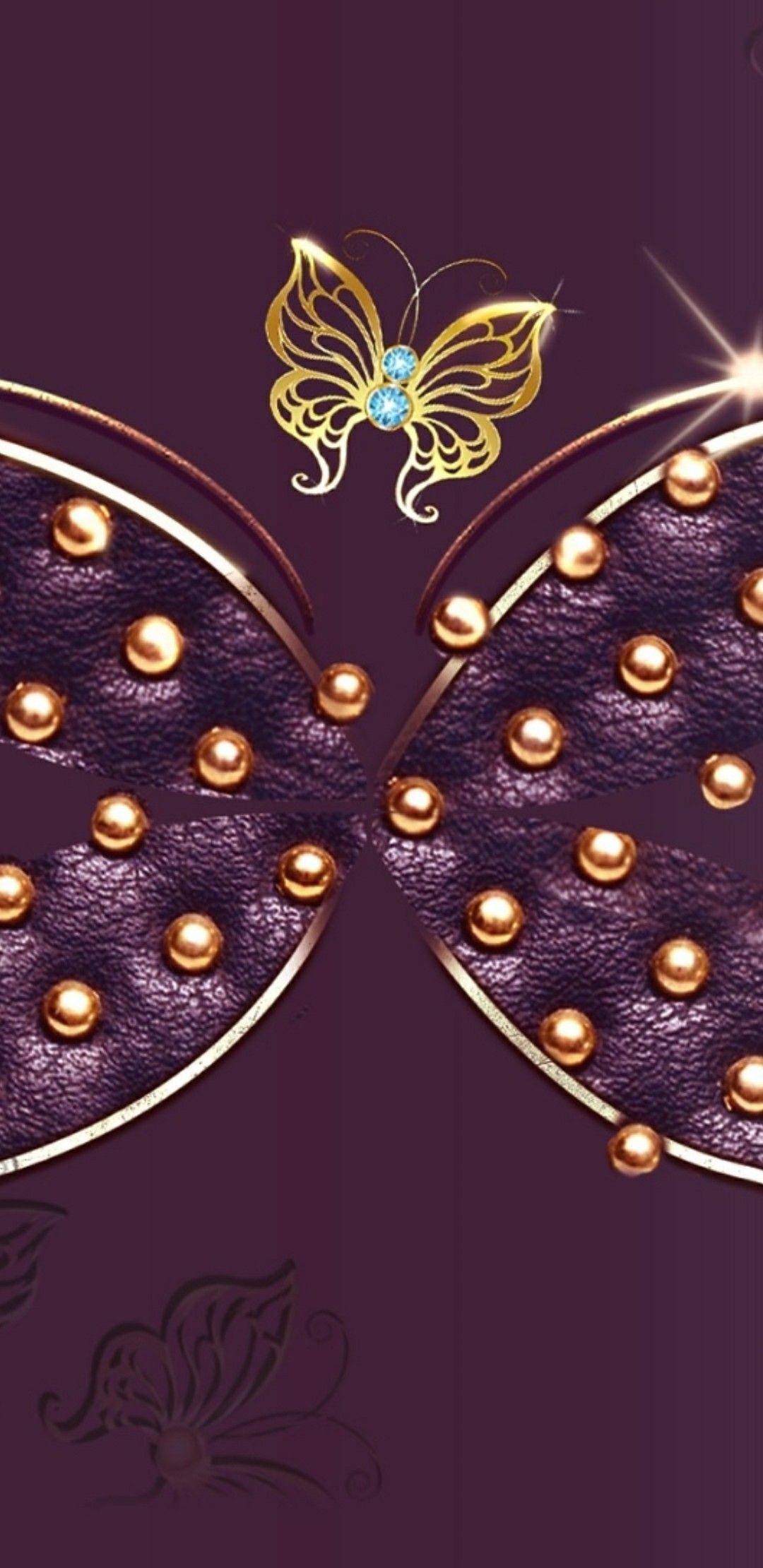 1080x2220 Purple and gold | Butterfly wallpaper iphone, Bling wallpaper, Butterfly wallpaper