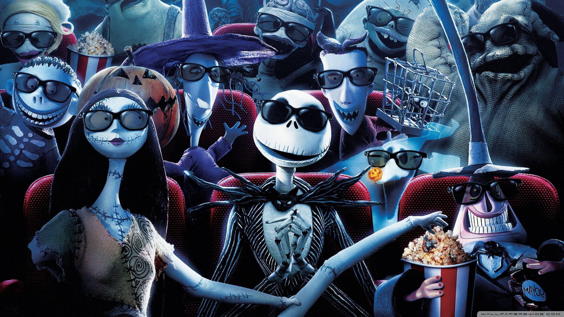 1920x1080 52 Nightmare Before Christmas Wallpapers \u0026 Backgrounds For FREE | Wallpapers .com
