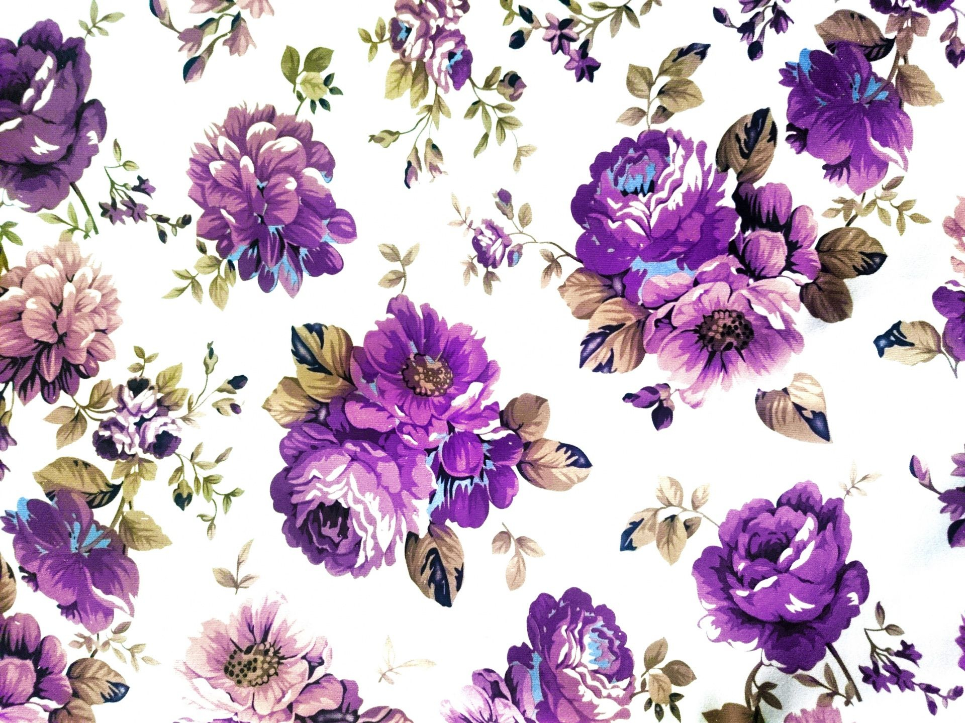 1920x1439 Purple Vintage Flower Wallpapers