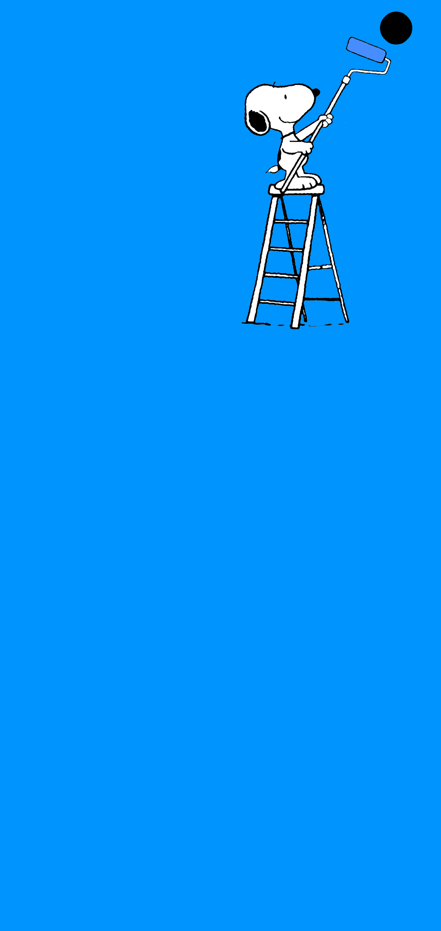 1440x3040 Snoopy Paints 3 by CasualCrowe Galaxy S10 Hole-Punch Wallpaper
