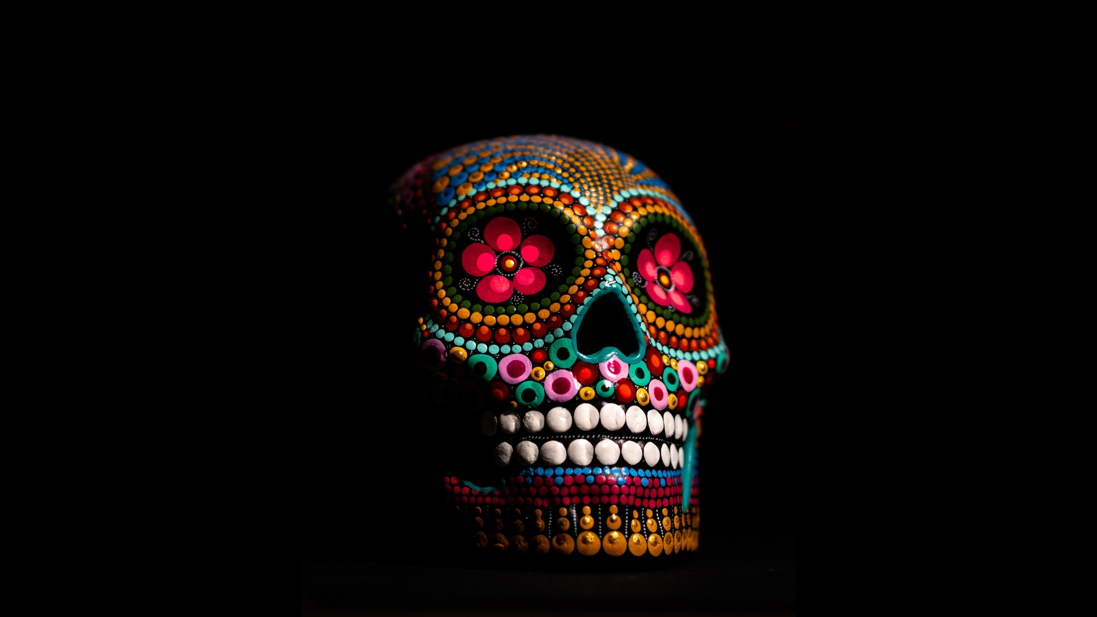 3840x2160 Multi Color Skull 4k, HD Artist, 4k Wallpapers, Images, Backgrounds, Photos and Pictures