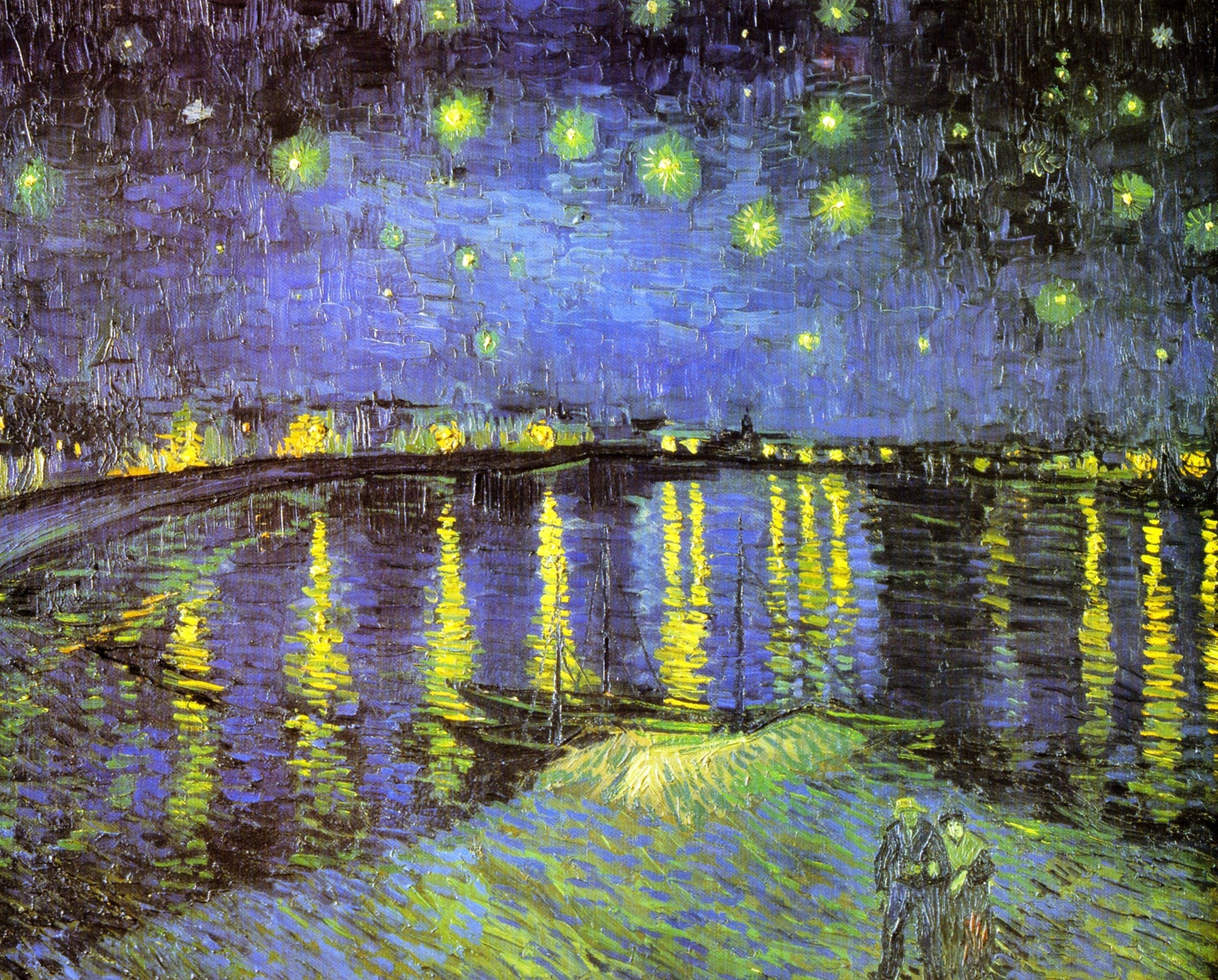 2334x1878 Starry Night Over the Rhone Wallpaper (54+ pictures