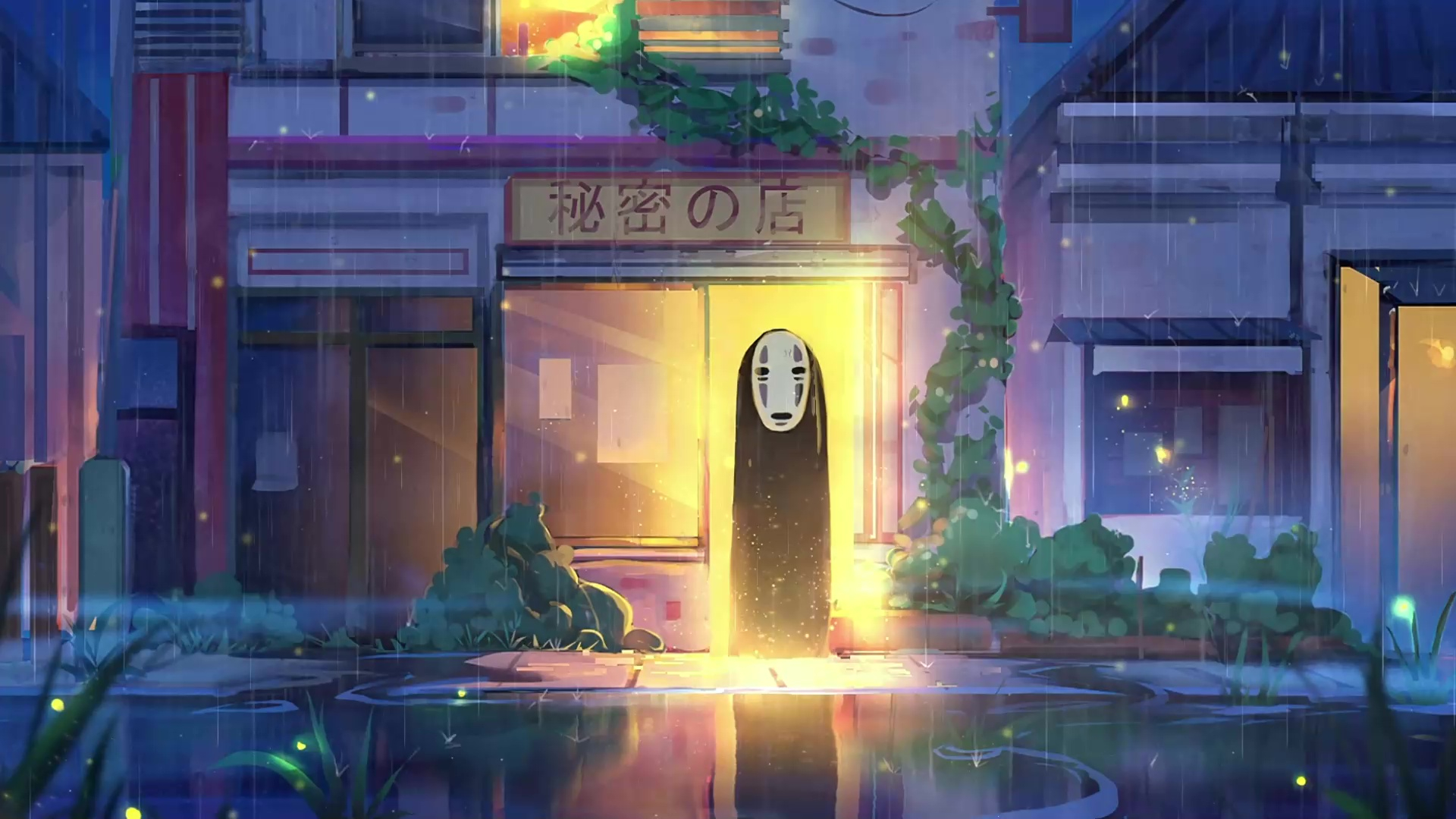 1920x1080 No Face Spirited Away Wallpapers