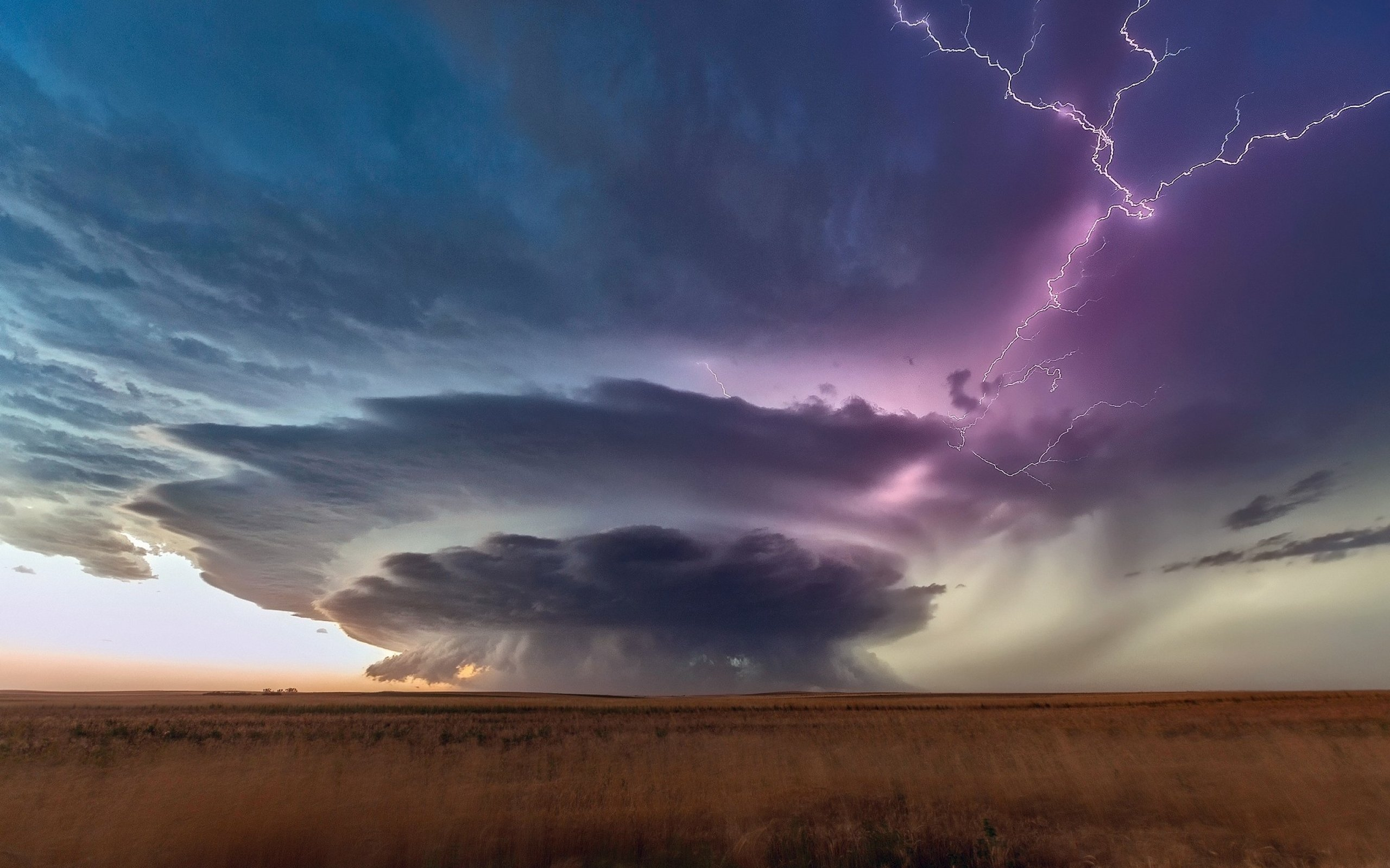 2560x1600 lightning, Landscape, Nature, Storm, Clouds, Rain, Thunder Wallpapers HD / Desktop and Mobile Backgrounds