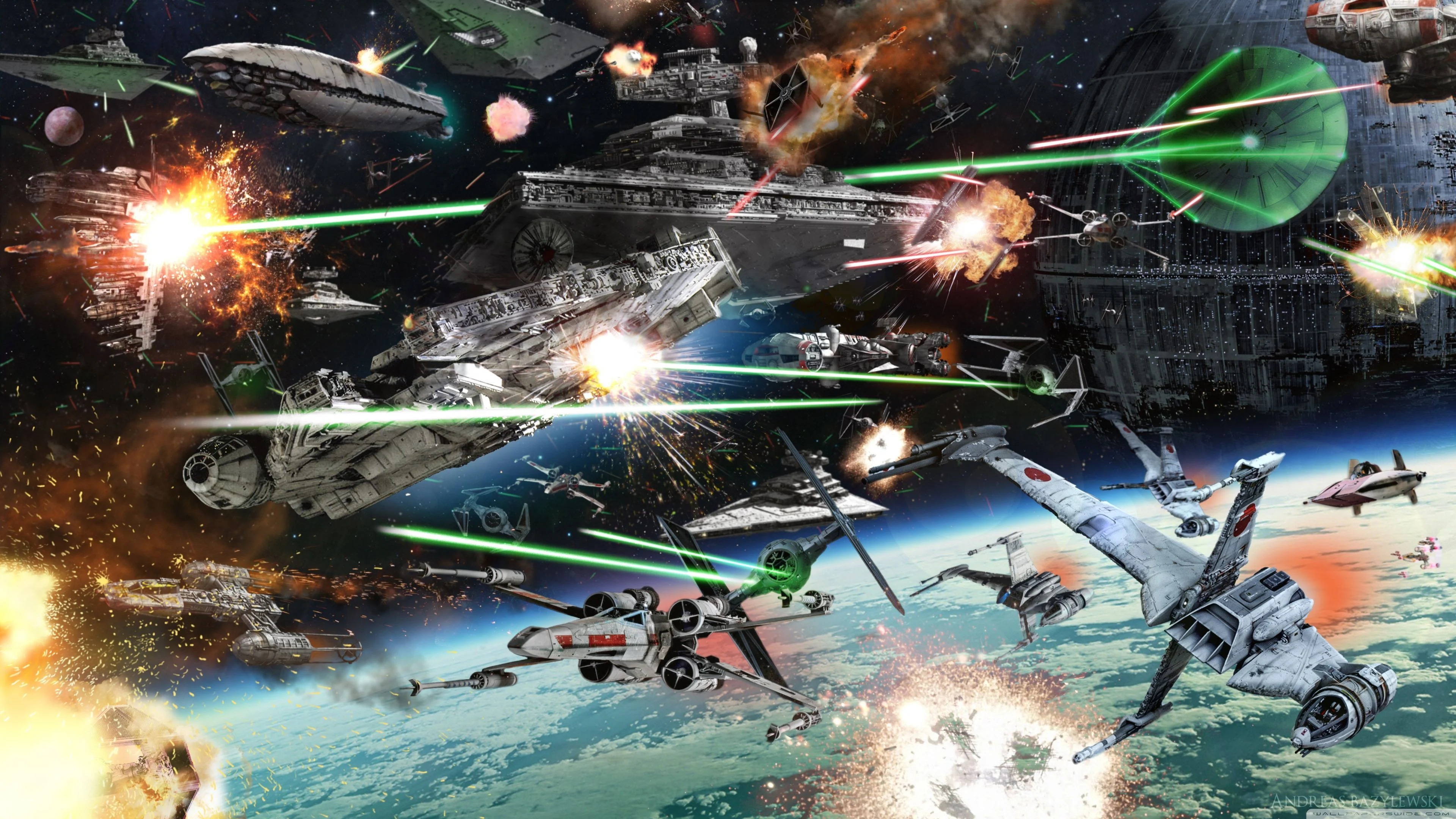 3840x2160 Star Wars Space Battles Wallpapers