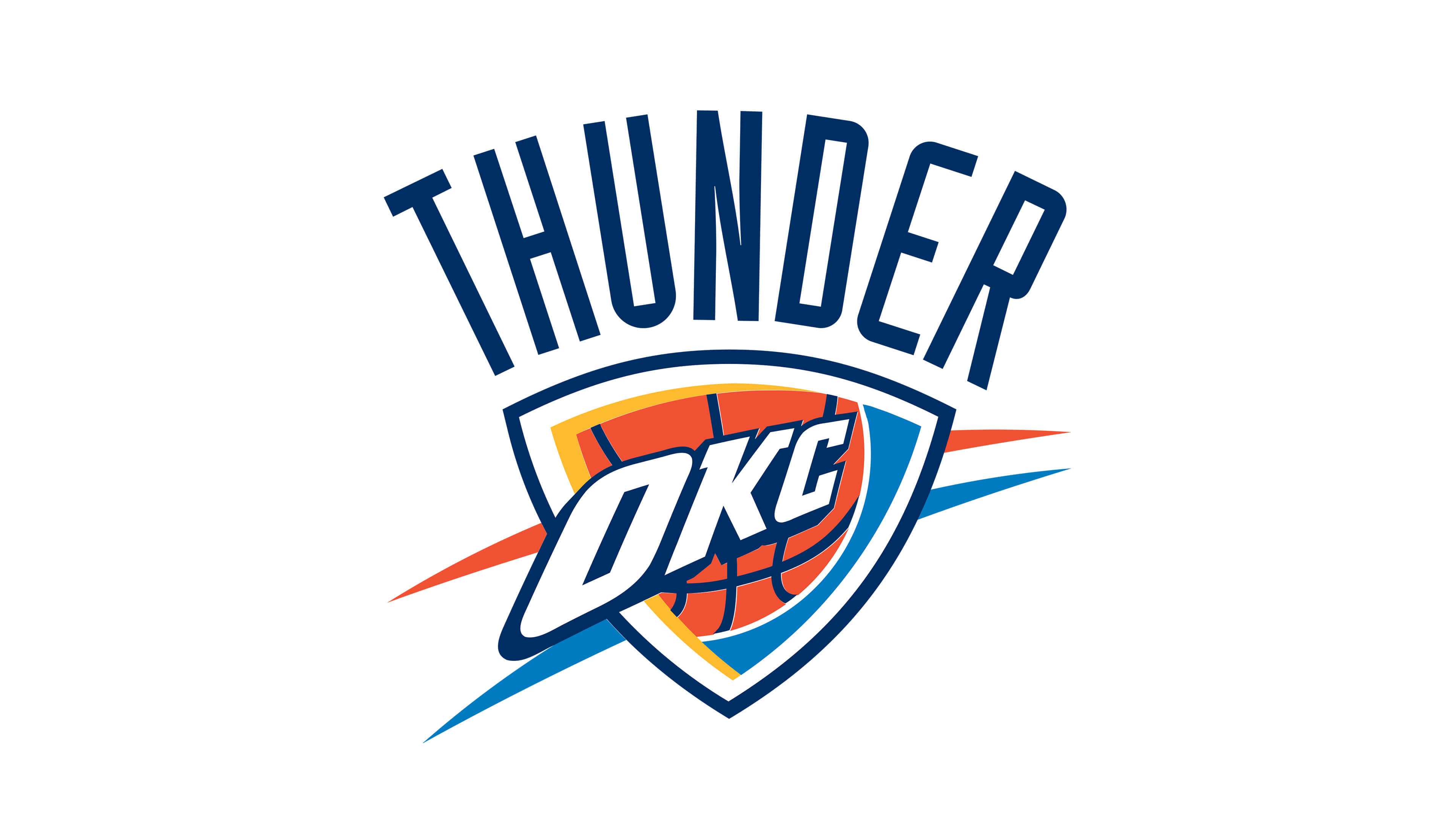 3840x2160 Oklahoma City Thunder NBA Logo UHD 4K Wallpaper