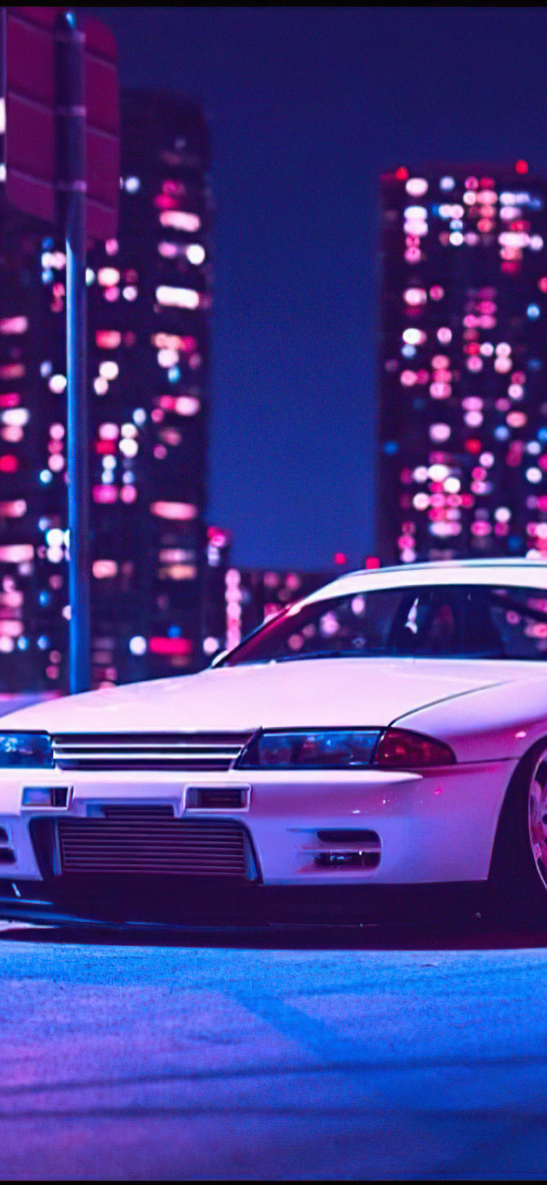 1125x2436 Nissan Skyline R32 Retrowave 4k Iphone XS,Iphone 10,Iphone X HD 4k Wallpapers, Images, Backgrounds, Photos and Pictures
