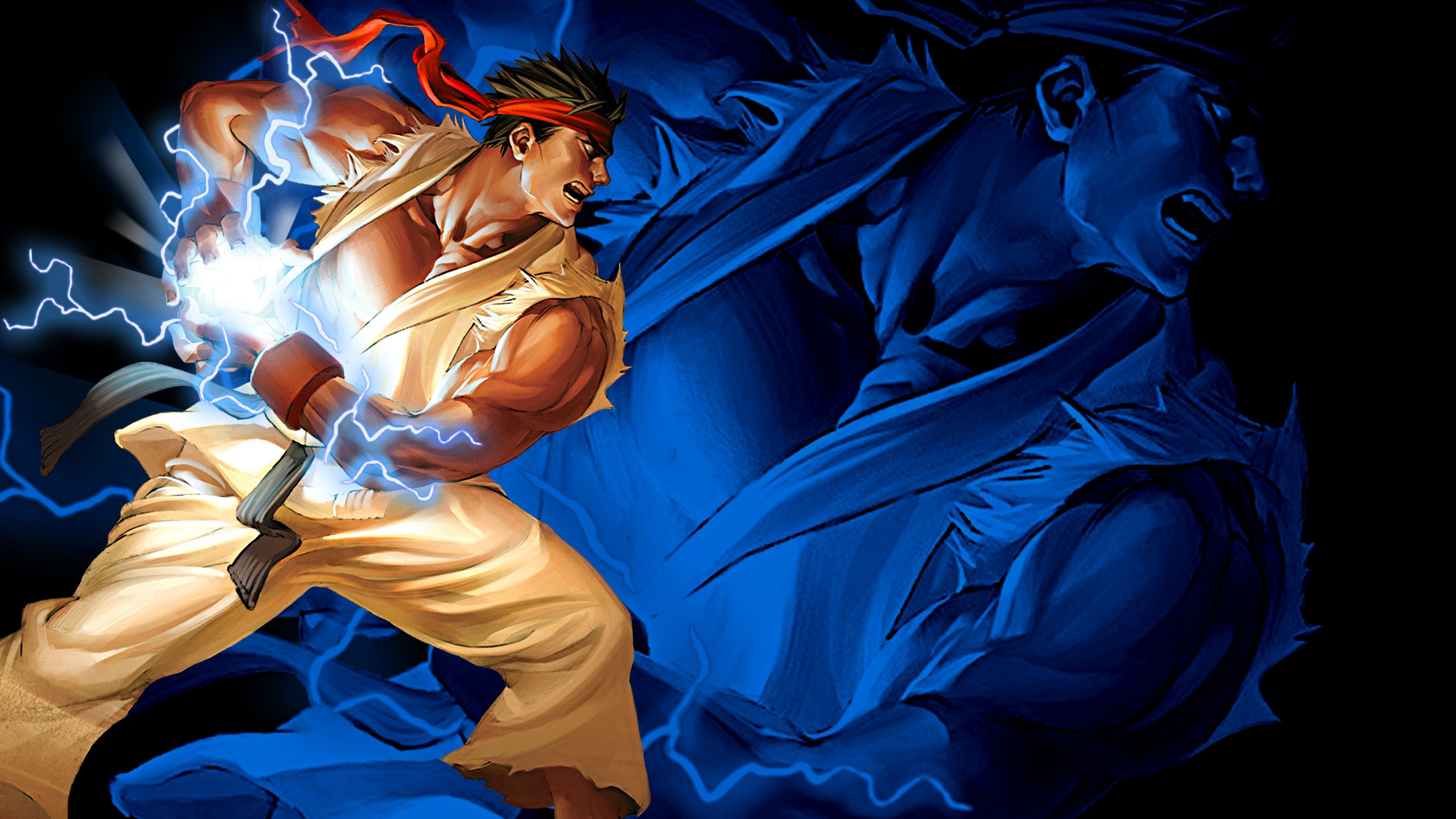 3840x2160 Ryu Hadouken Street Fighter 2 street fighter v wallpapers, hd-wallpapers, games wallpapers, 5k w&acirc;&#128;&brvbar; | Ryu street fighter, Street fighter wallpaper, Street fighter art
