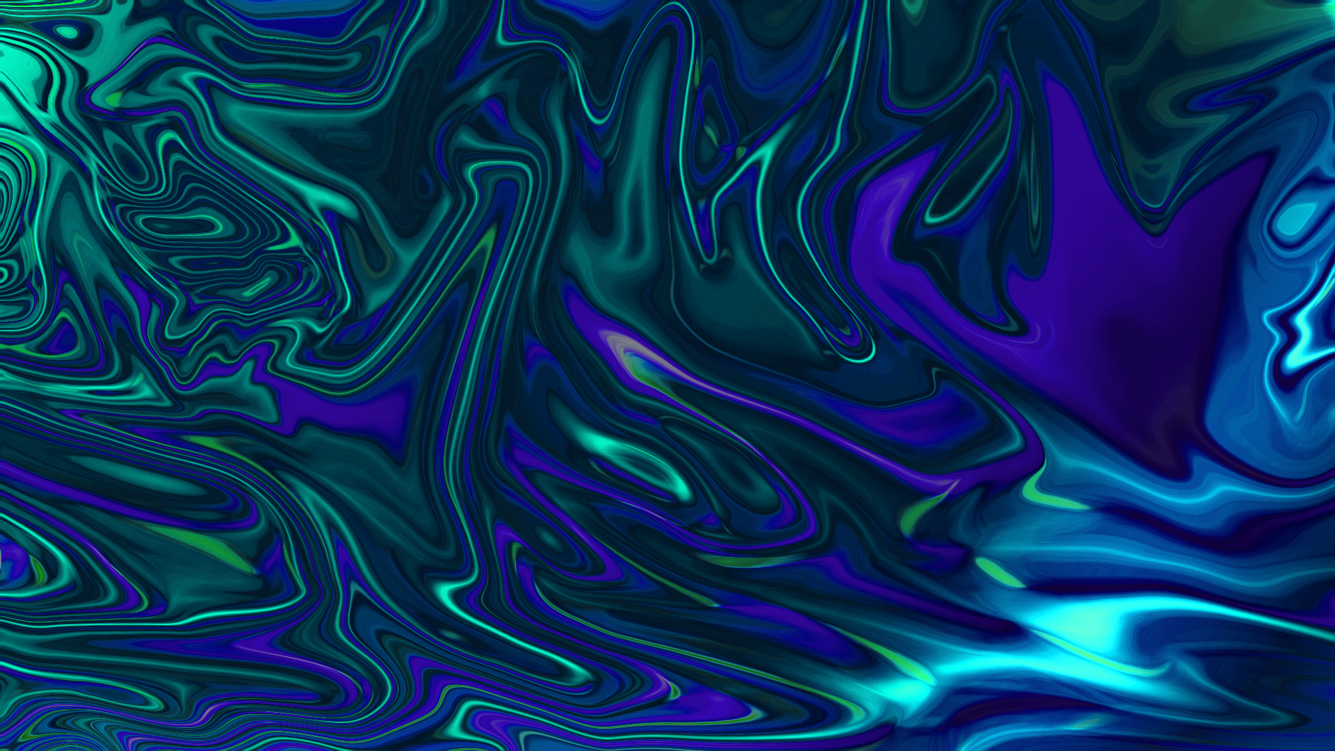 1920x1080 Green, Purple and Blue Liquefied Swirl Art by lonewolf6738