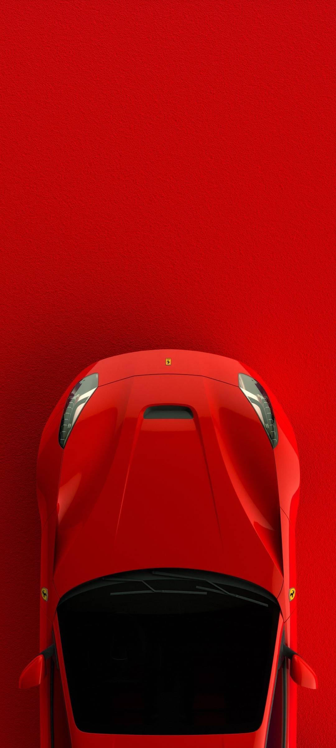 1080x2400 Red Car Wallpaper