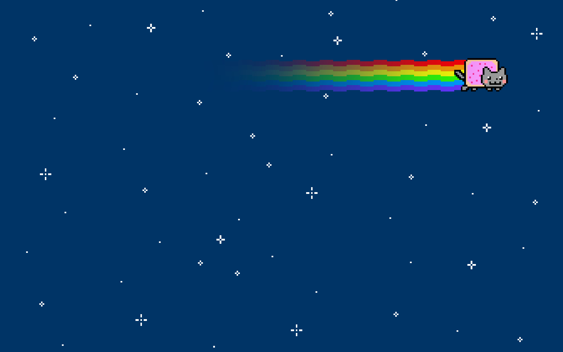 1920x1200 Outer space cats rainbows nyan cat wallpaper | | 21786 |