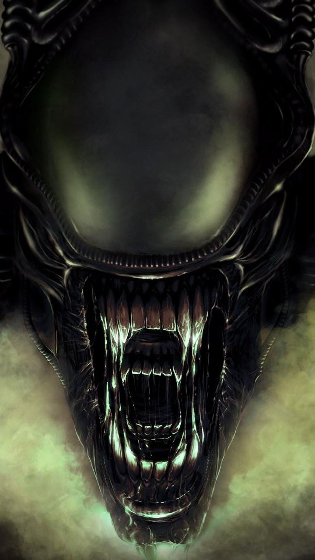 1080x1920 Alien Wallpapers Downloads at | Alien artwork, Predator artwork, Scary wallpaper