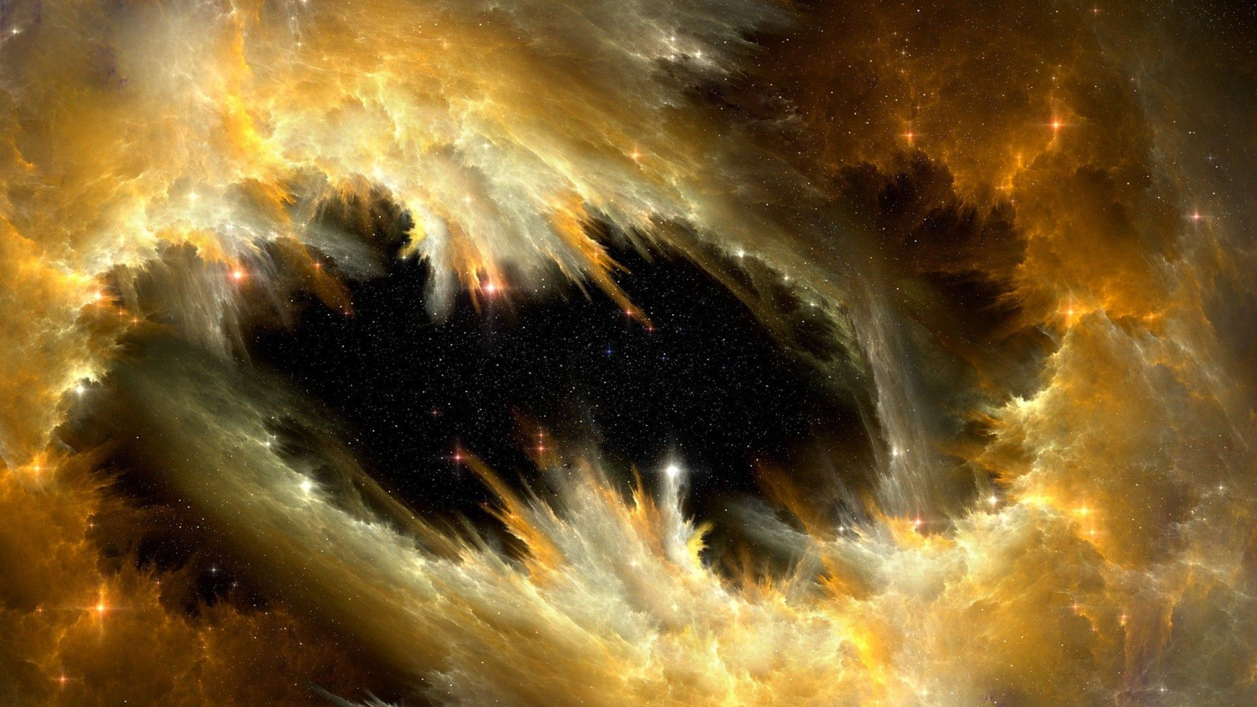 2560x1440 Dancing Nebula HD wallpaper | Yellow gold sapphire, Nebula wallpaper, Nebula