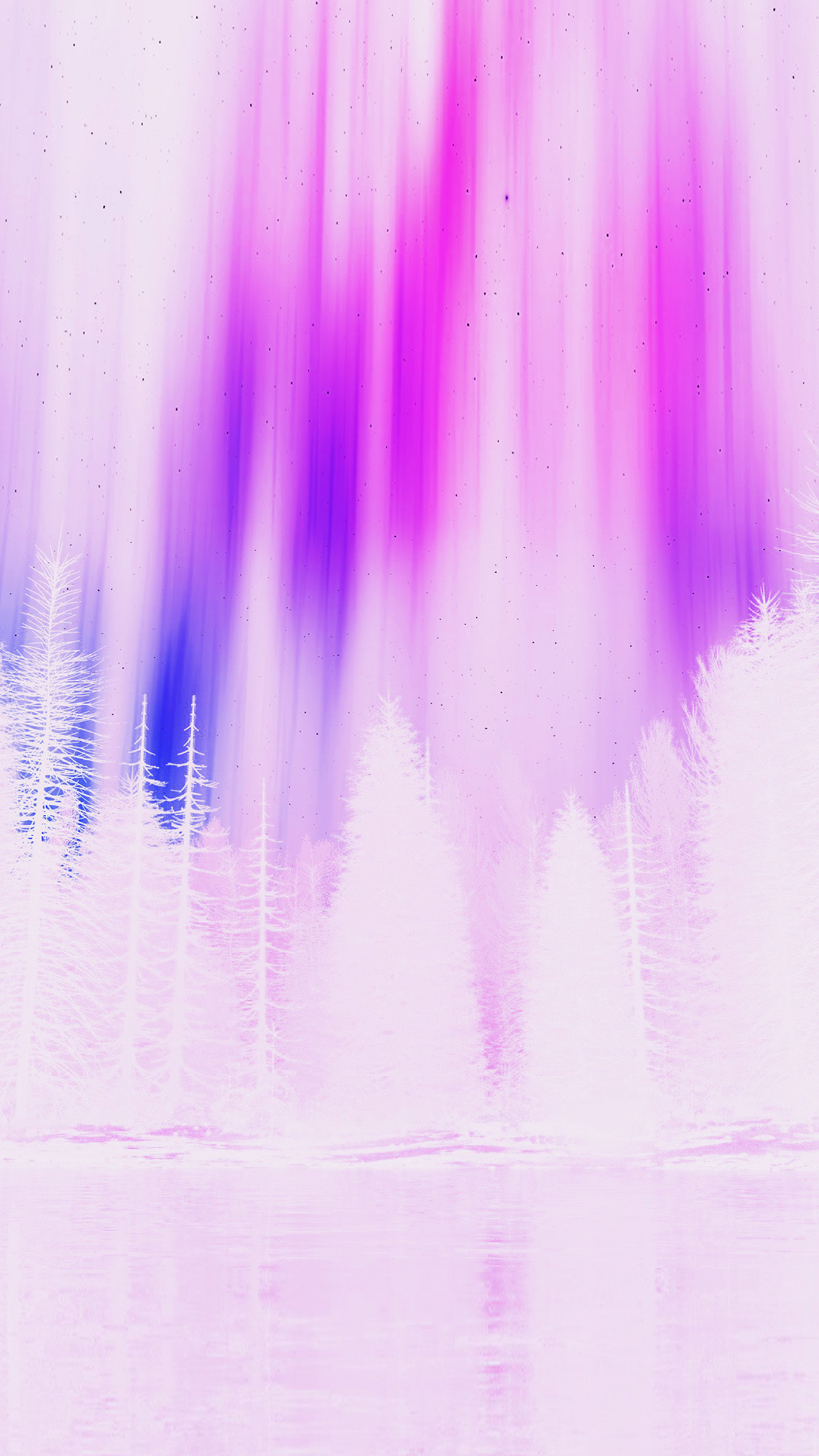 1242x2208 | iPhone11 wallpaper | ao06-aurora-night-sky-white-pinknature-art