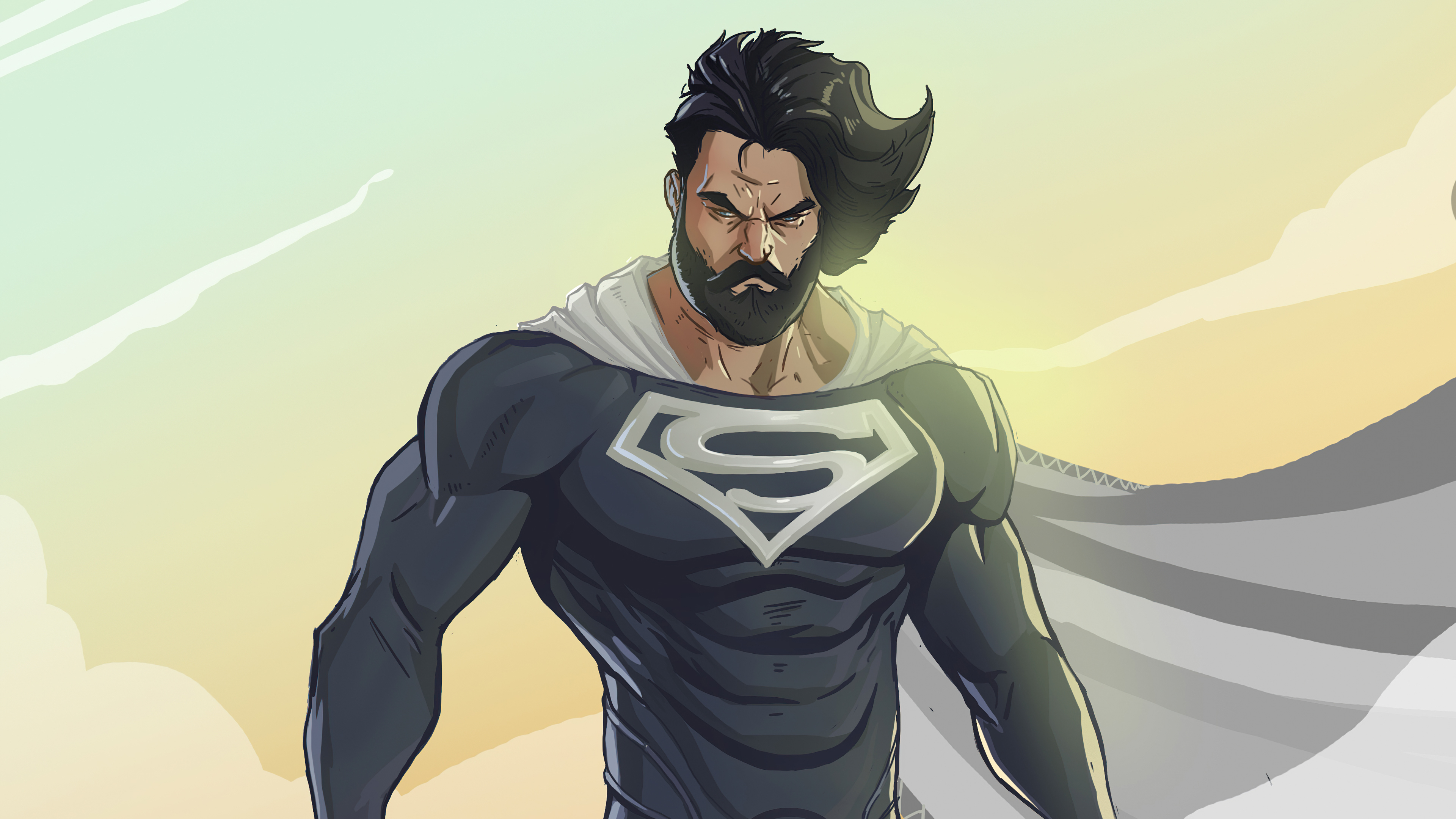 3840x2160 Bearded Superman, HD Superheroes, 4k Wallpapers, Images, Backgrounds, Photos and Pictures