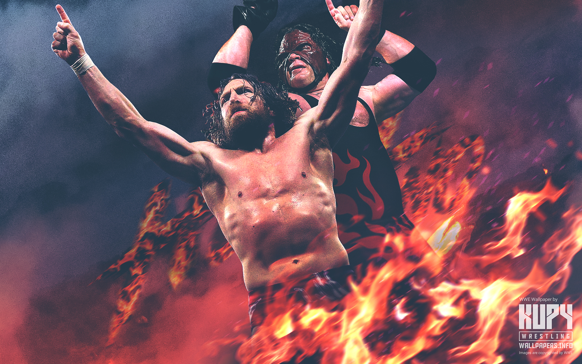1920x1200 2018 Daniel Bryan \u0026 Kane: Team Hell No wallpaper! Kupy Wrestling Wallpapers