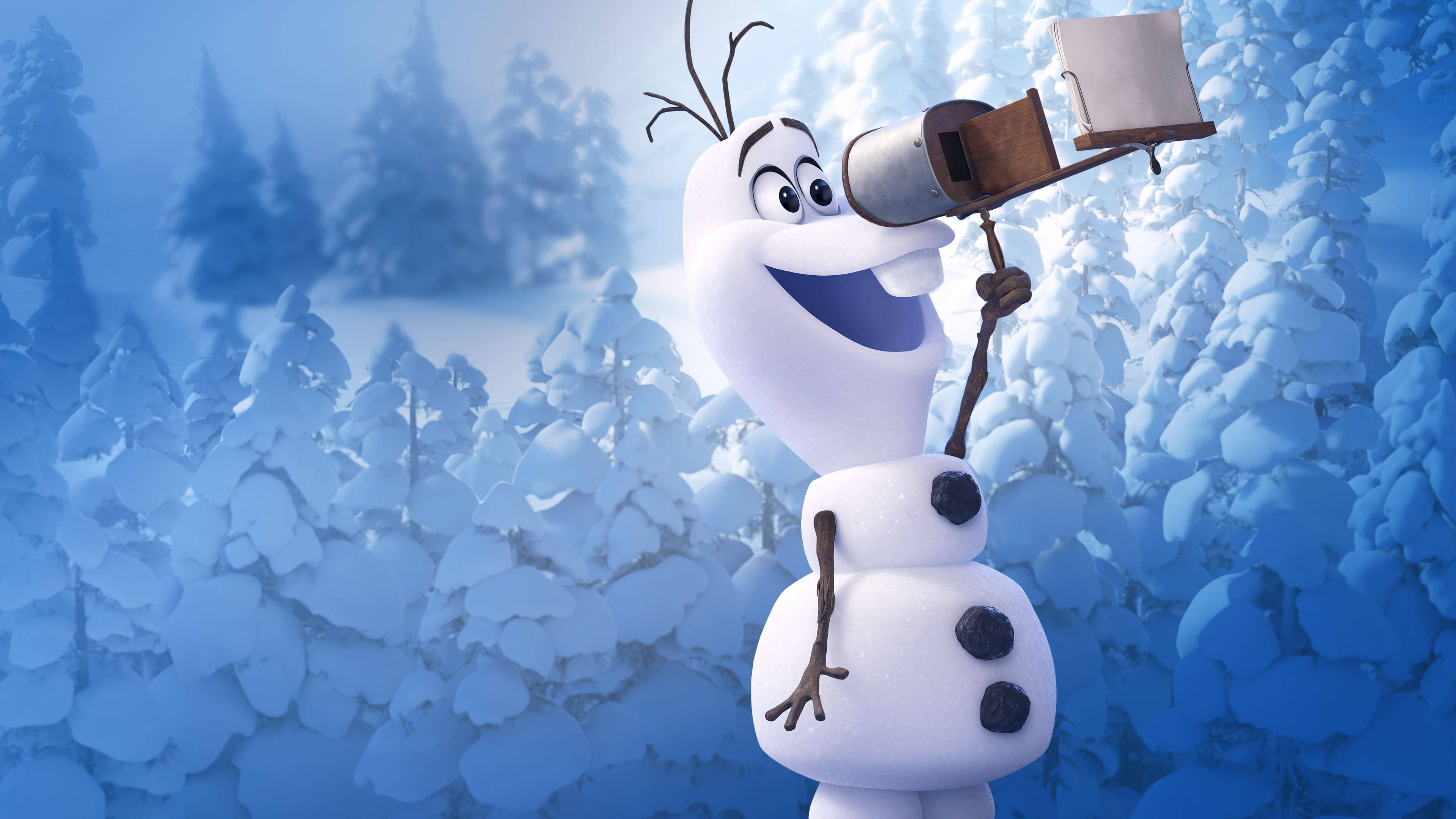3840x2160 Download Olaf With No Carrot Nose Wallpaper