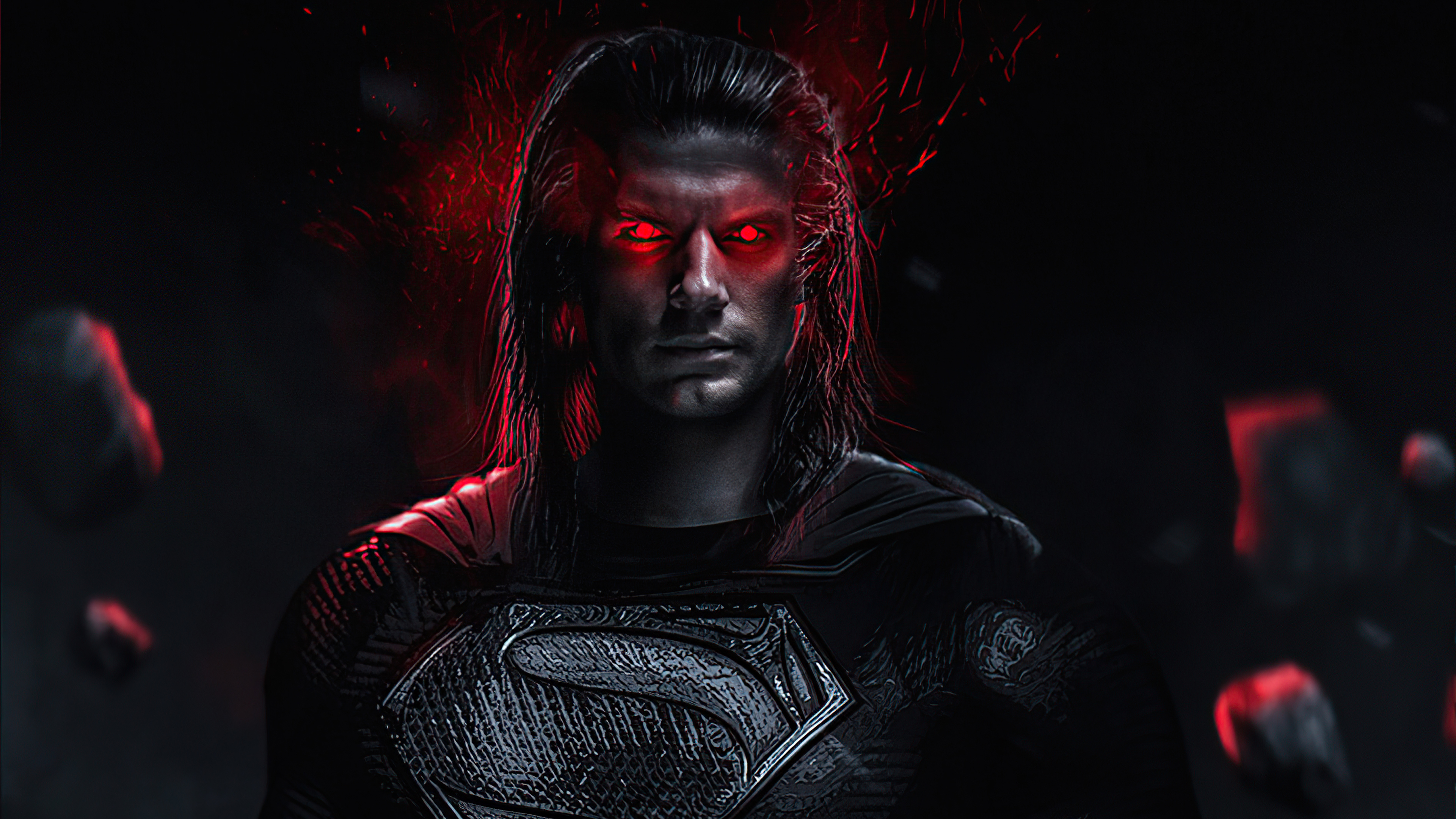 3840x2160 Superman Red Eyes Glowing 4k, HD Superheroes, 4k Wallpapers, Images, Backgrounds, Photos and Pictures
