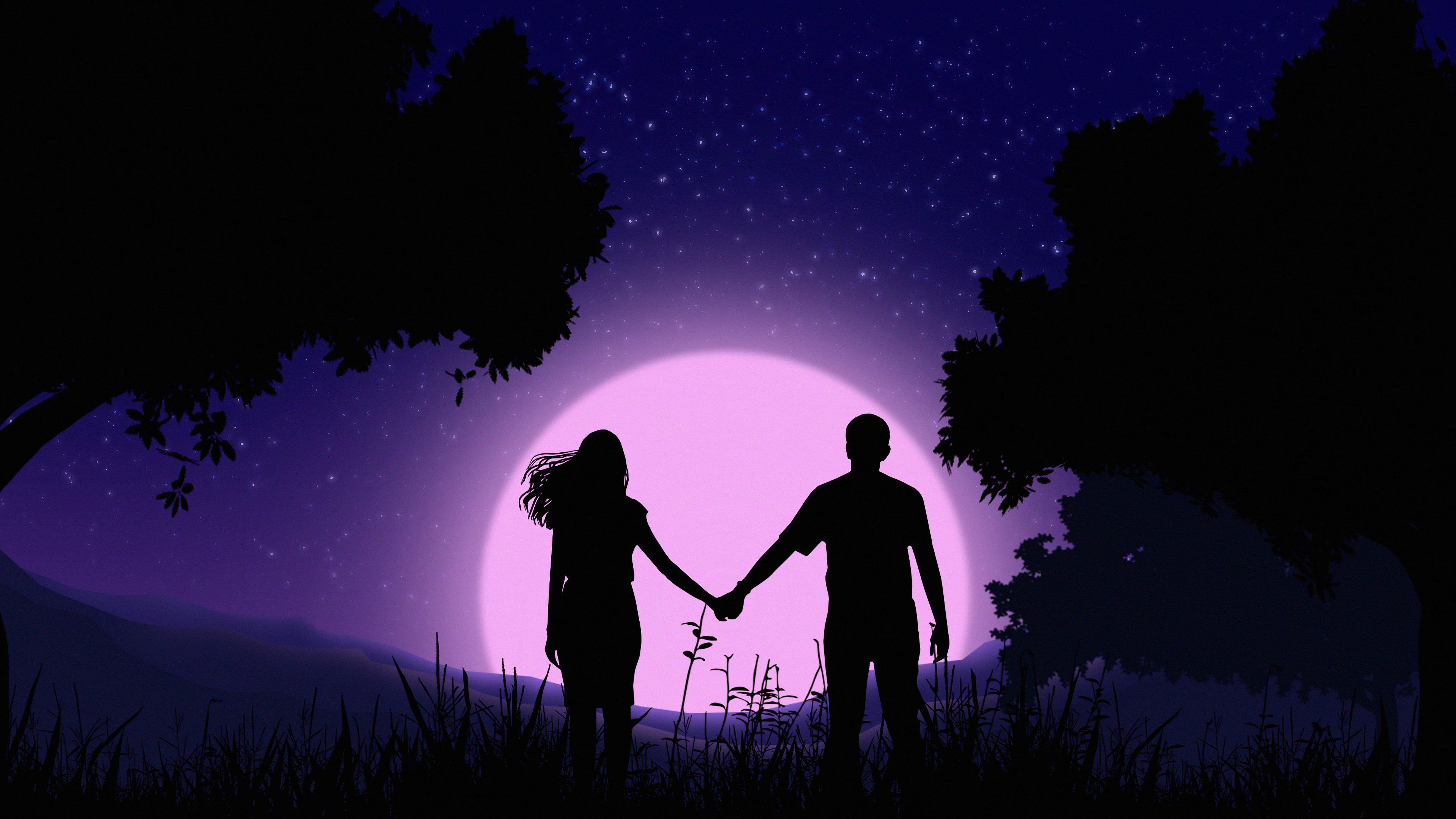 3840x2160 Couple Holding Hands Vector Art 4k, HD Love, 4k Wallpapers, Images, Backgrounds, Photos and Pictures