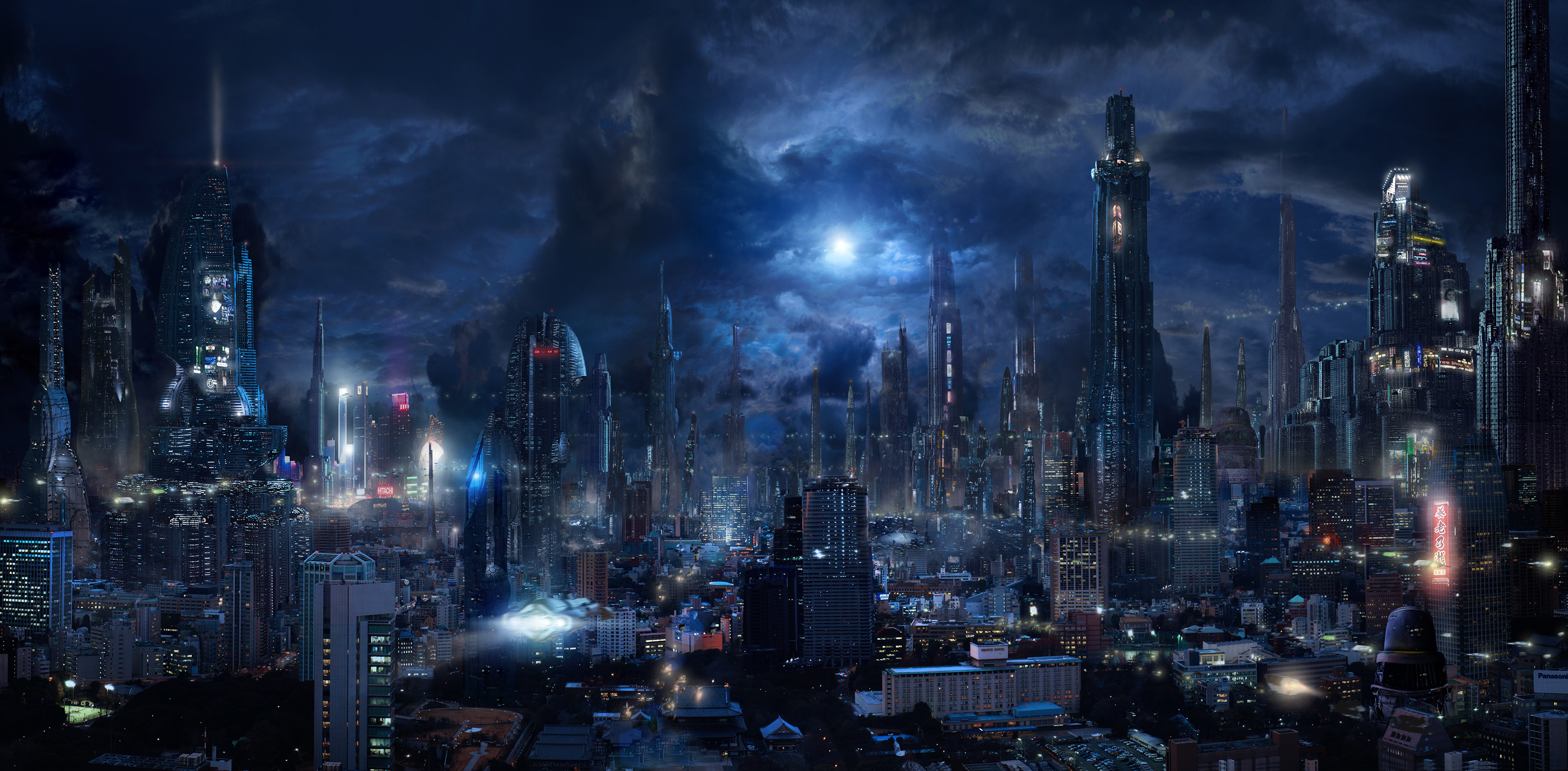 2652x1304 1200+ Sci Fi City HD Wallpapers and Backgrounds