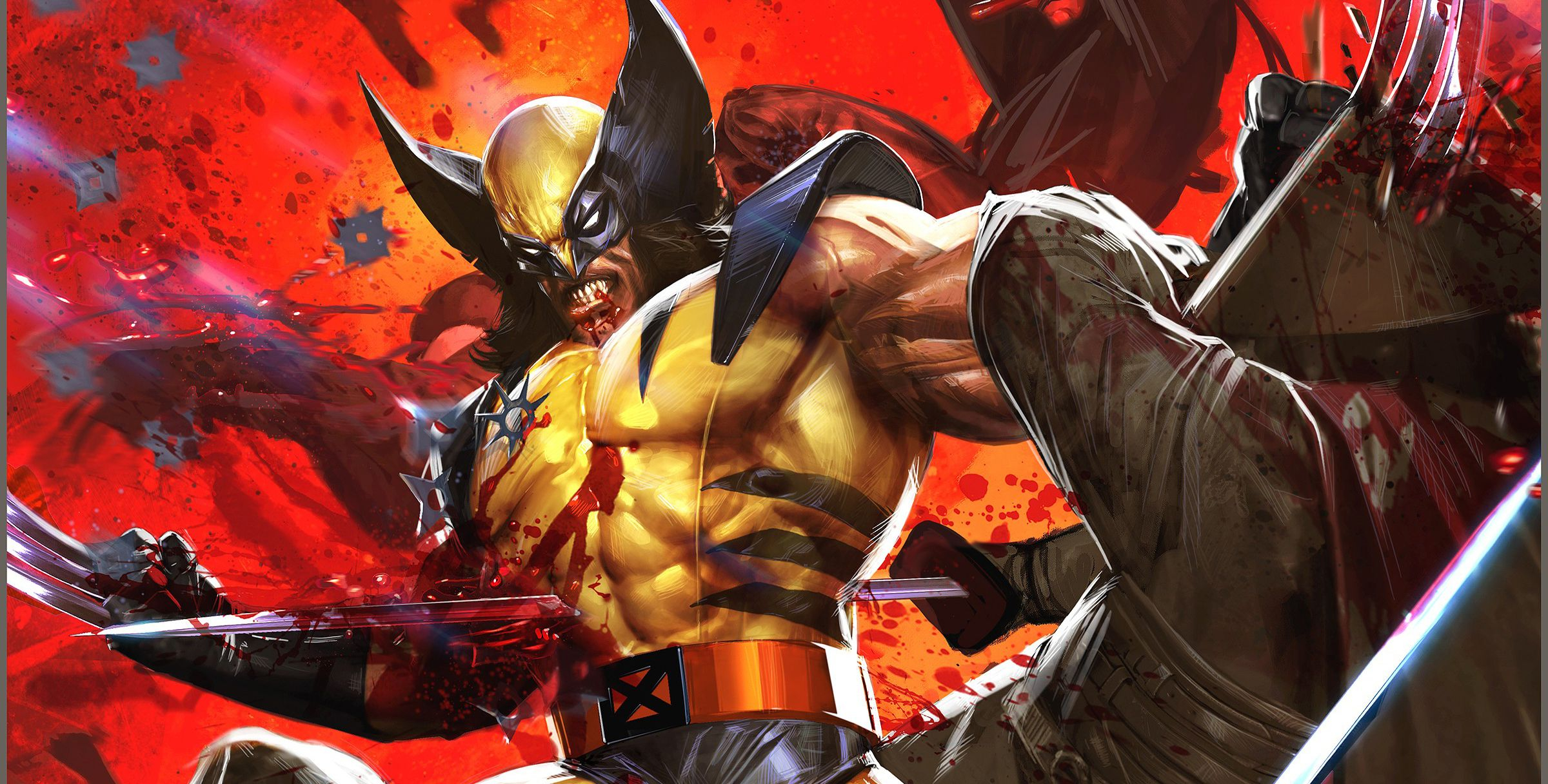 2400x1216 Bloody Wolverine Comic Phone Wallpapers Top Free Bloody Wolverine Comic Phone Backgrounds