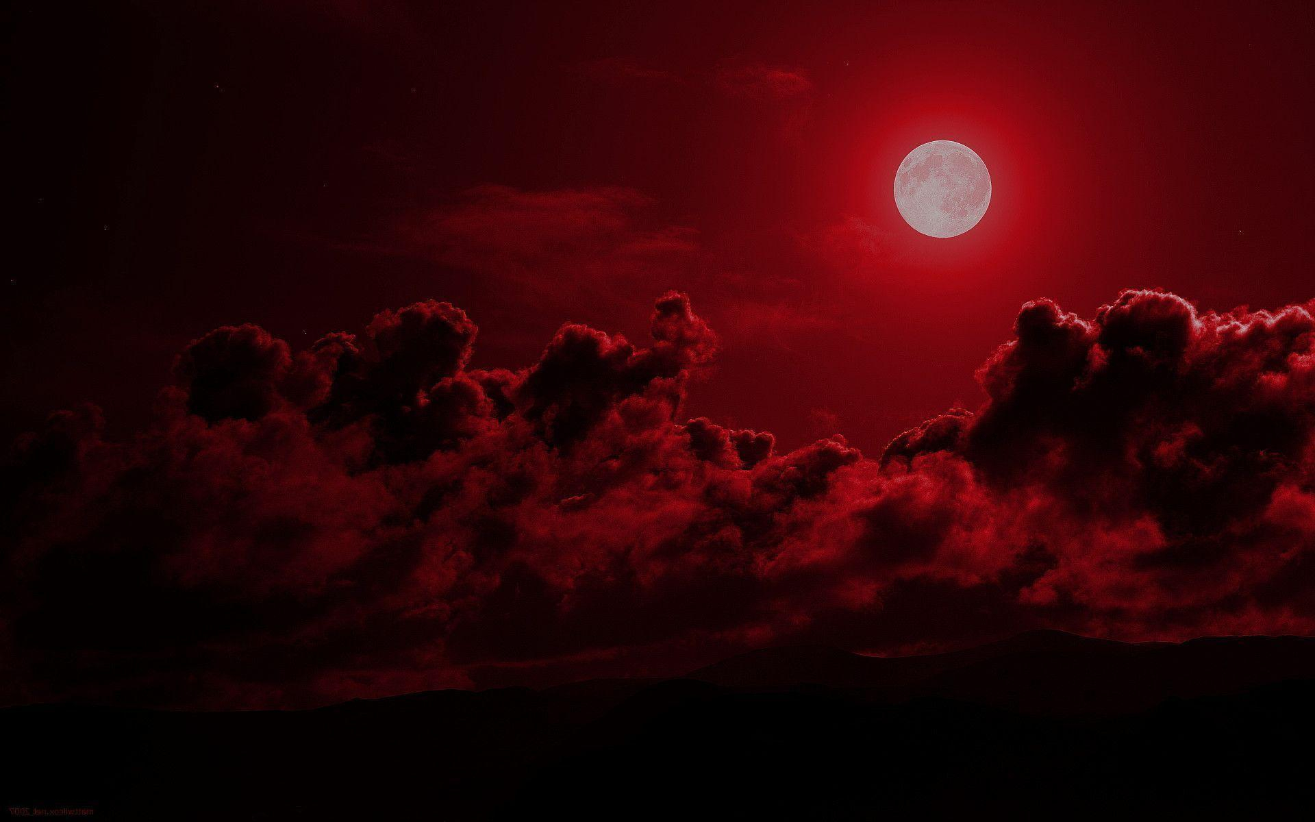 1920x1200 Red Moon Wallpapers