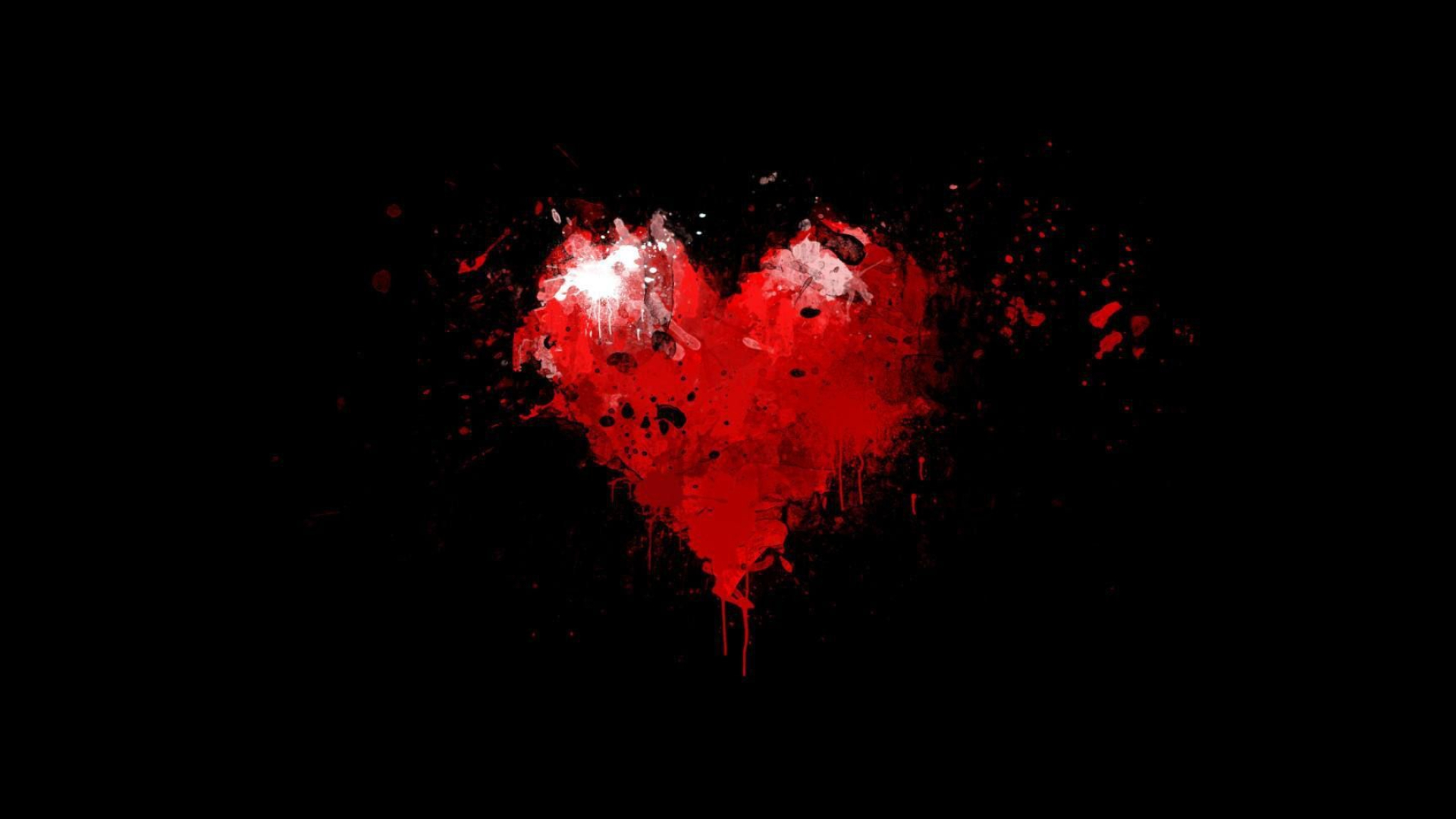 1920x1080 red and black wallpaper heart Clip Art Library