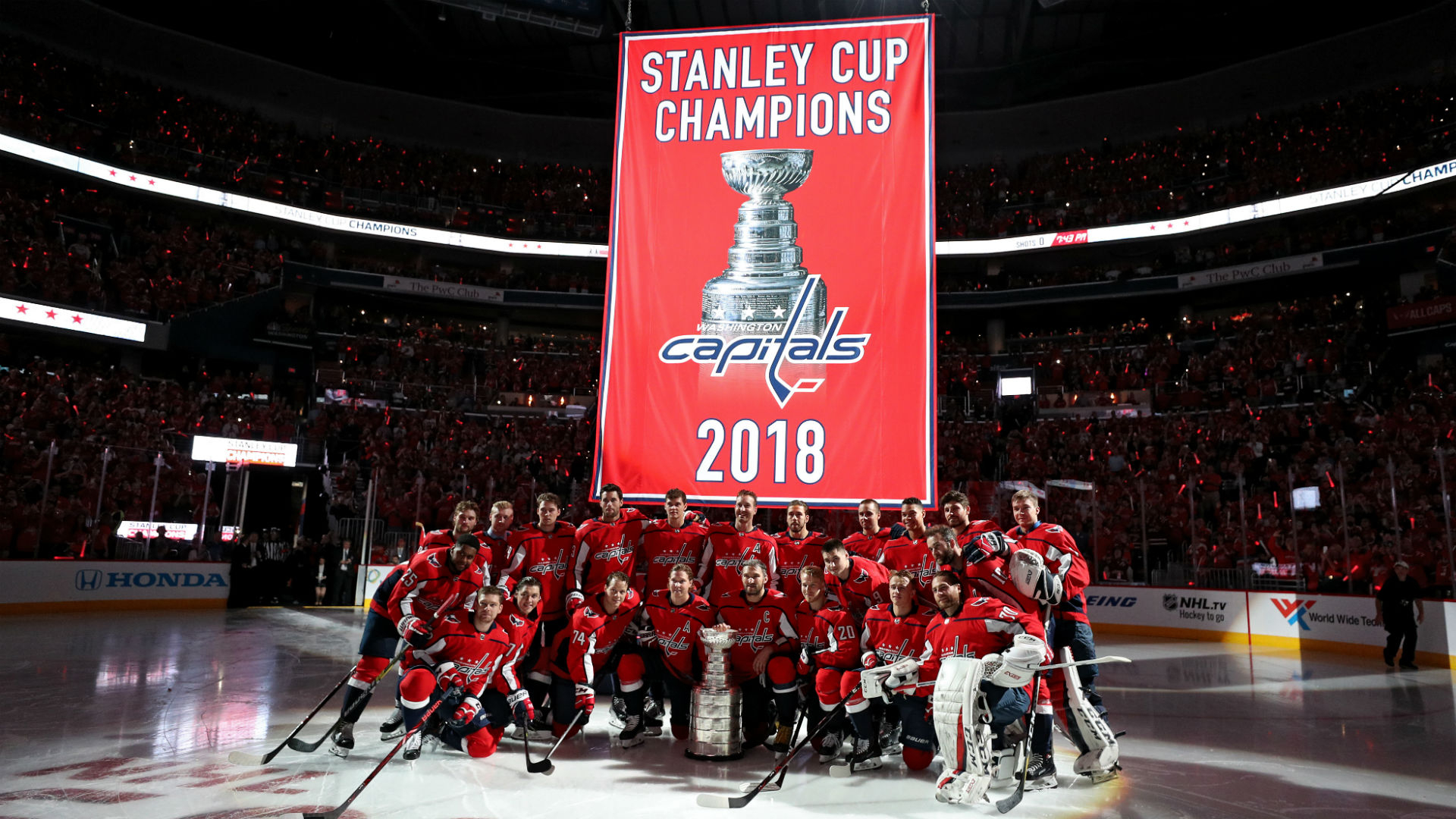 1920x1080 Free download Capitals raise banner then score twice in opening 147 of new [] for your Desktop, Mobile \u0026 Tablet | Explore 28+ Washington Capitals 2018 Wallpapers | Washington Capitals 2018 Wallpapers