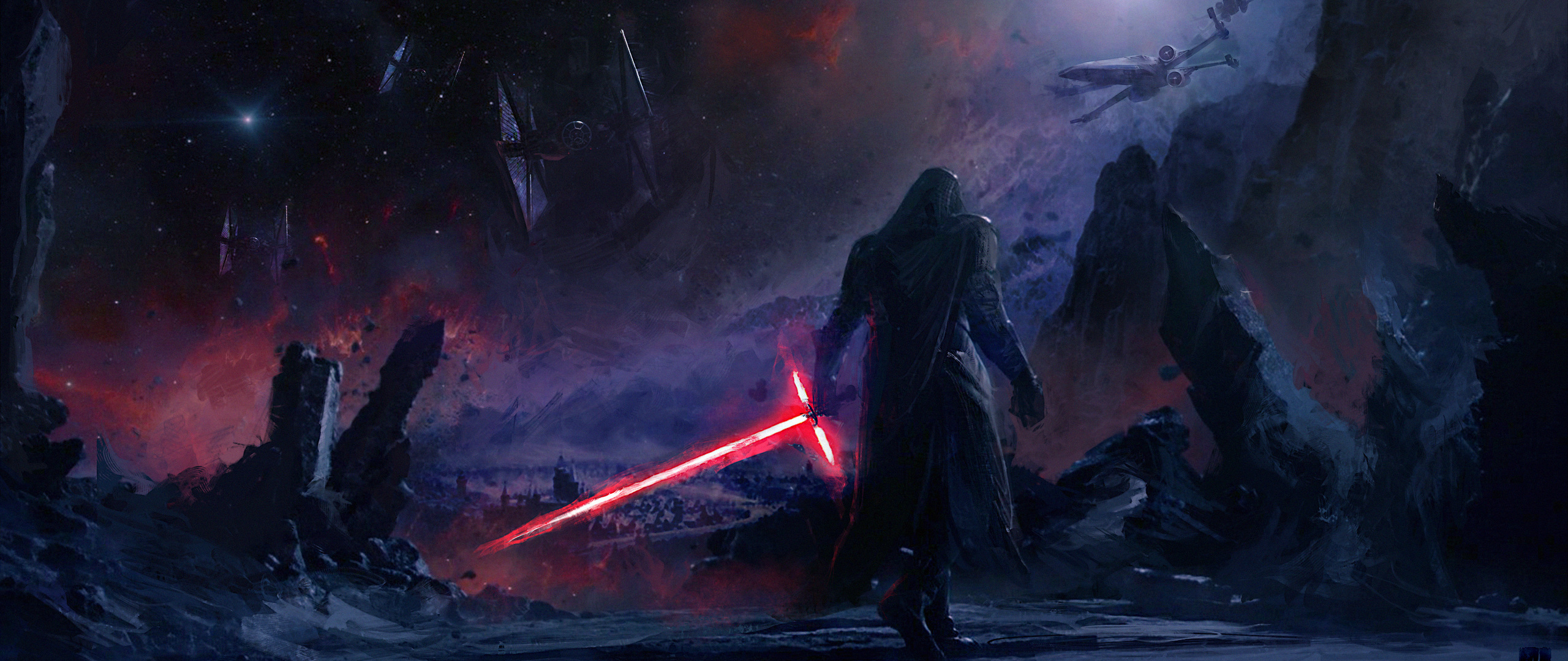 2560x1080 Kylo Ren Star Wars Artwork 4k Resolution HD 4k Wallpapers, Images, Backgrounds, Photos and Pictures