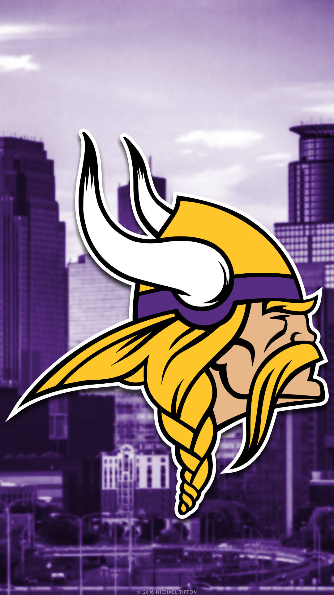 1080x1920 Download Minnesota Vikings Logo On Minnesota City Wallpaper