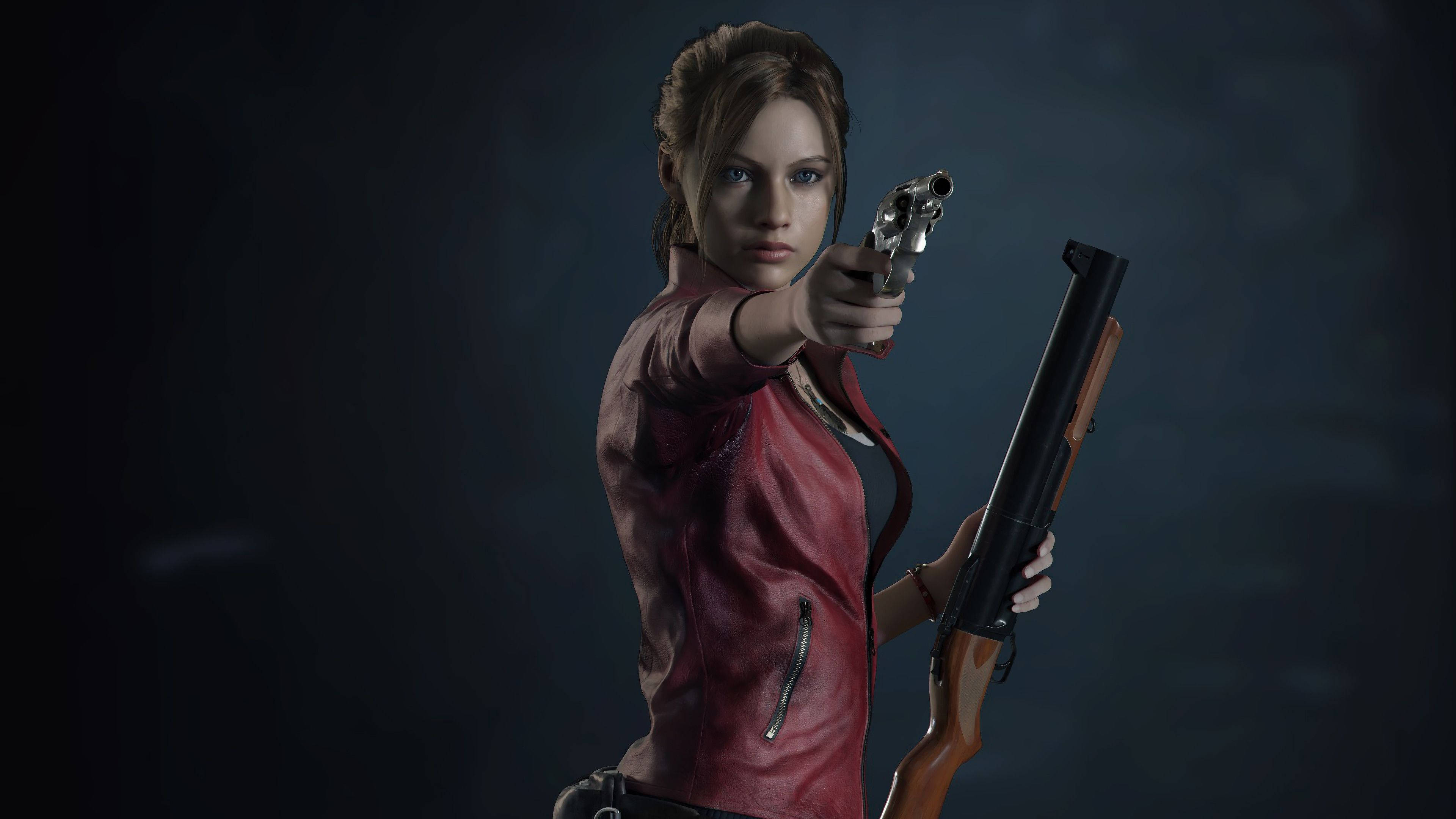 3840x2160 Download Hd Claire Redfield Resident Evil 2 Remake Wallpaper | Wallpapers .com