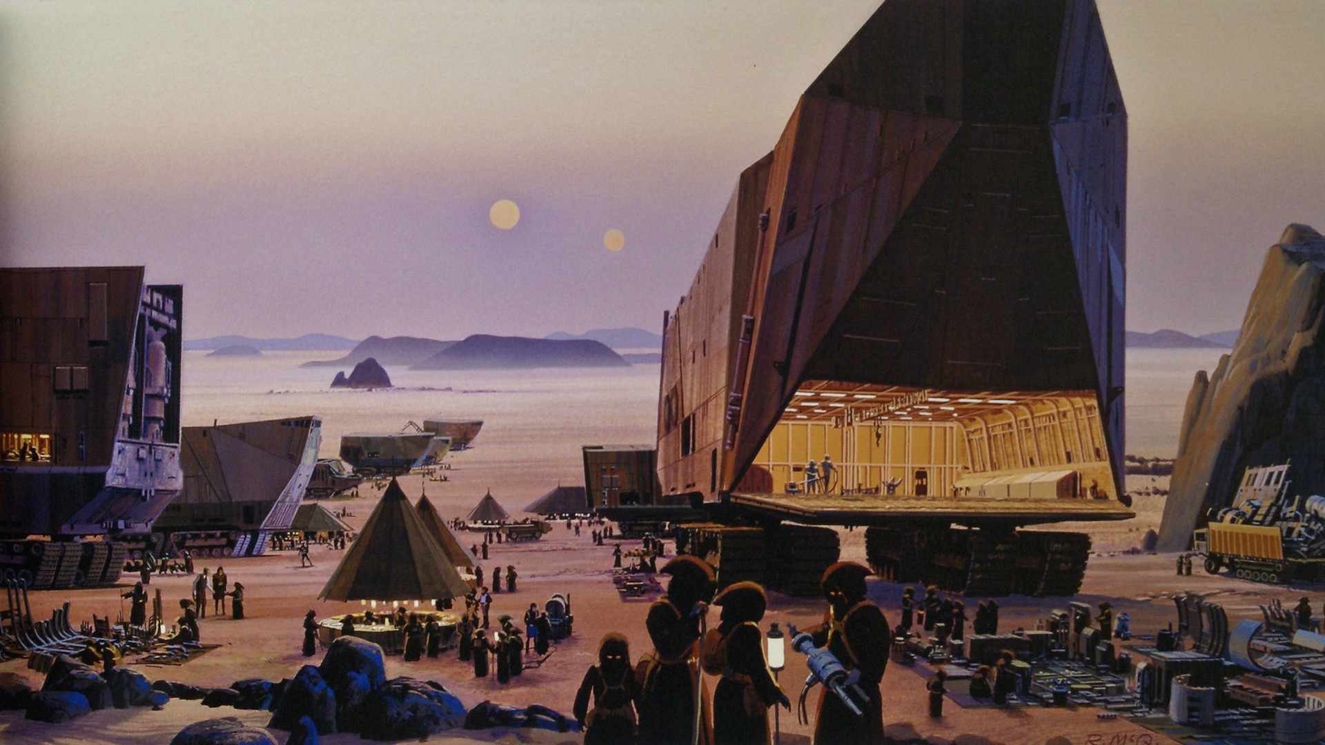 1920x1080 Some of my favourite Ralph McQuarrie Star Wars concept art wallpapers Album on Imgur