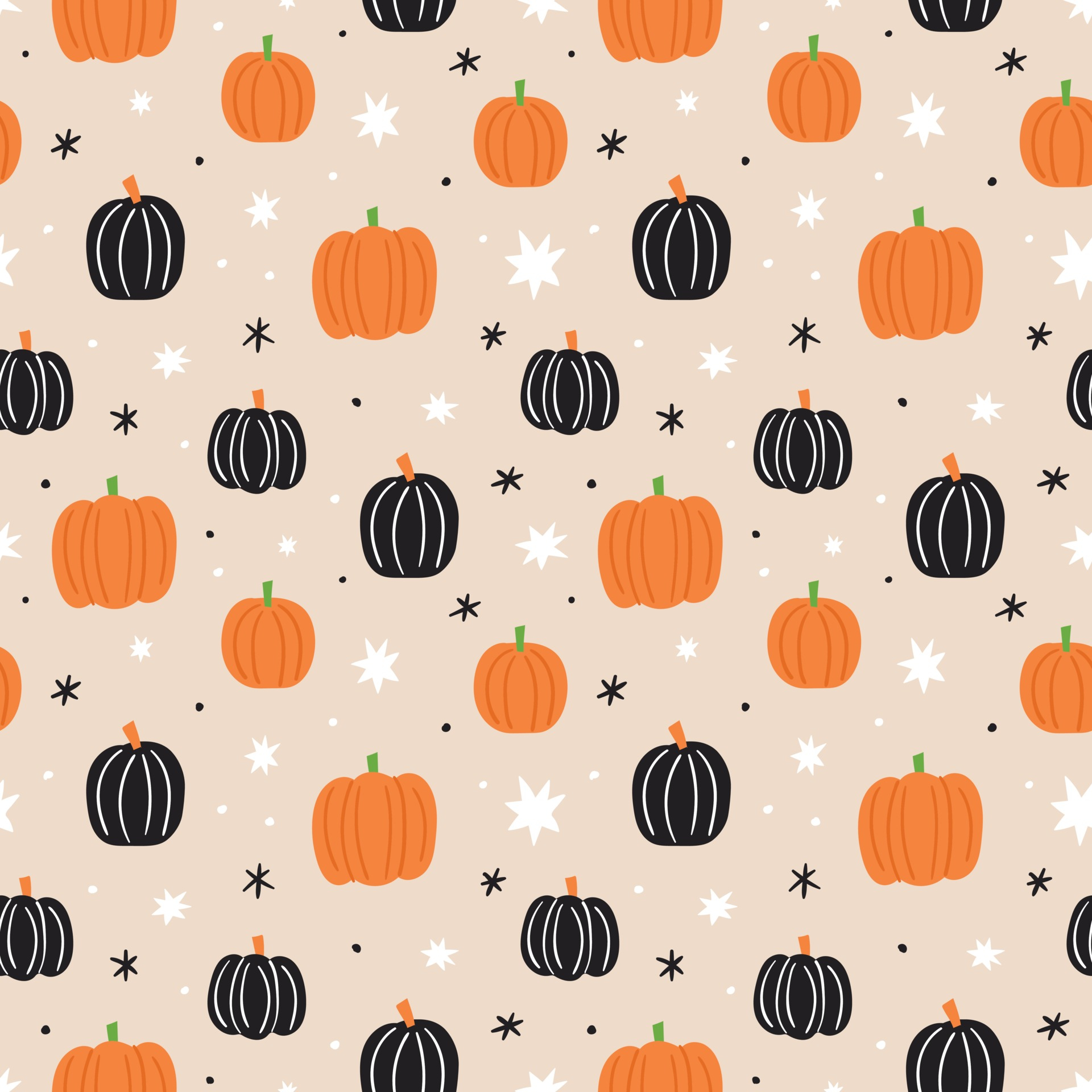 1920x1920 Pumpkin seamless pattern. Pumpkin background. Halloween pattern 3445432 Vector Art