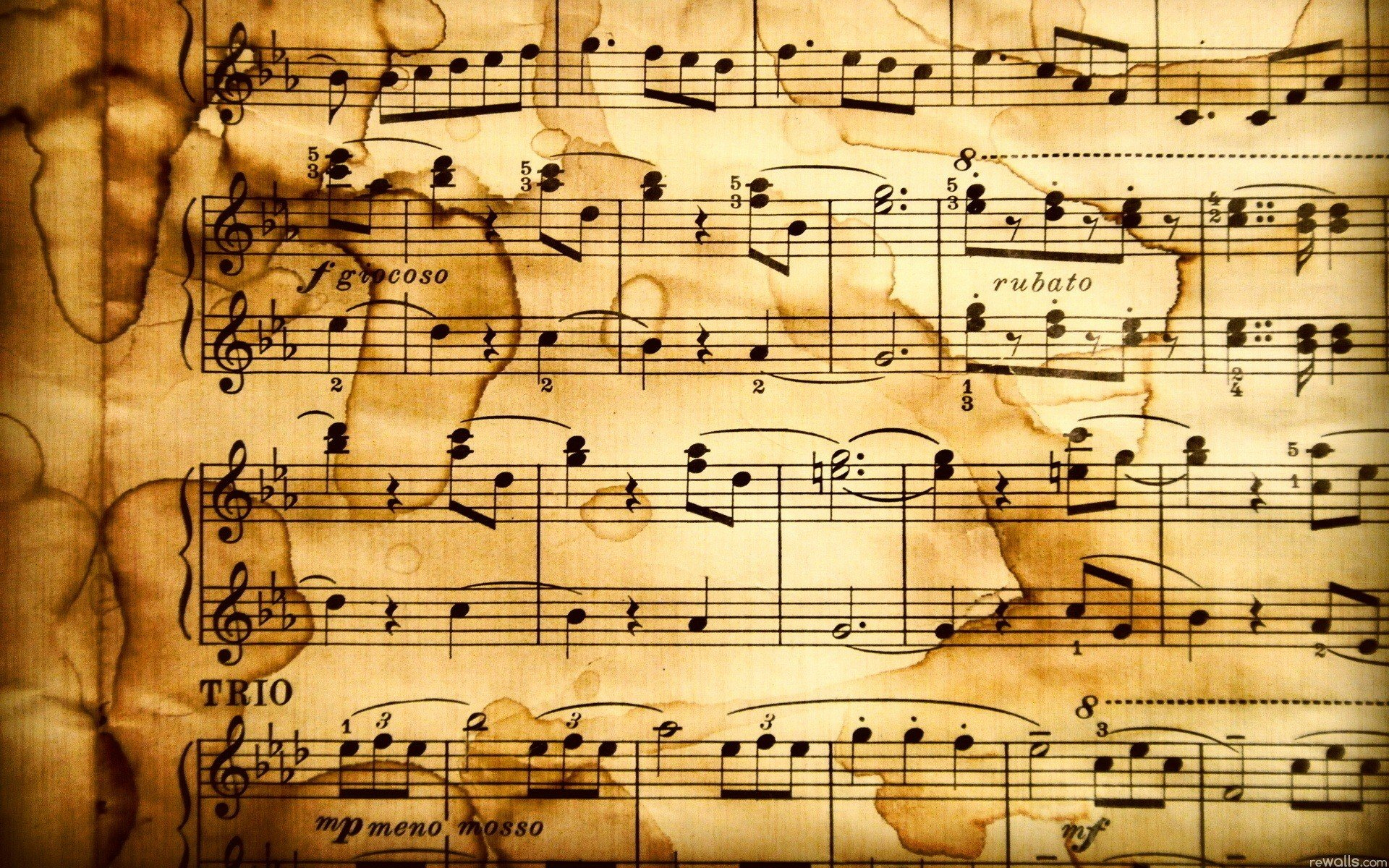 1920x1200 Wallpaper : px, musical notes, old paper goodfon 1228416 HD Wallpapers