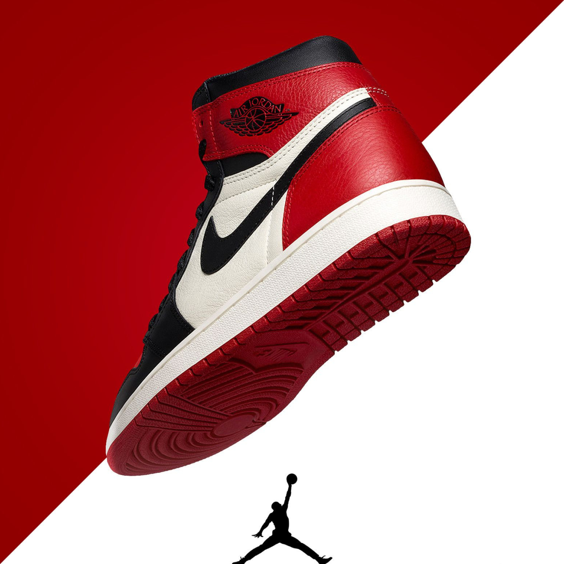 1920x1920 Red Nikes Shoes Wallpapers