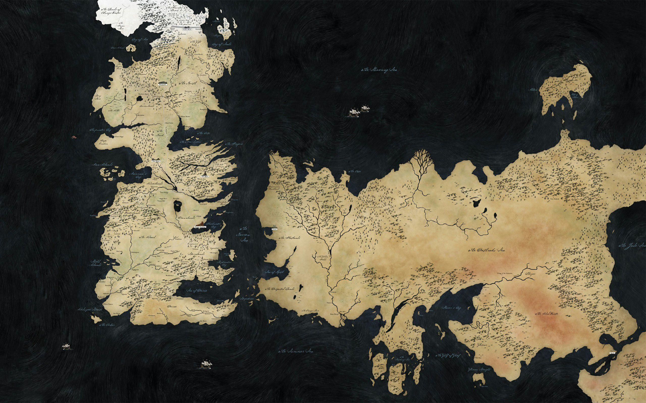 2560x1600 Game Of Thrones Map Wallpapers
