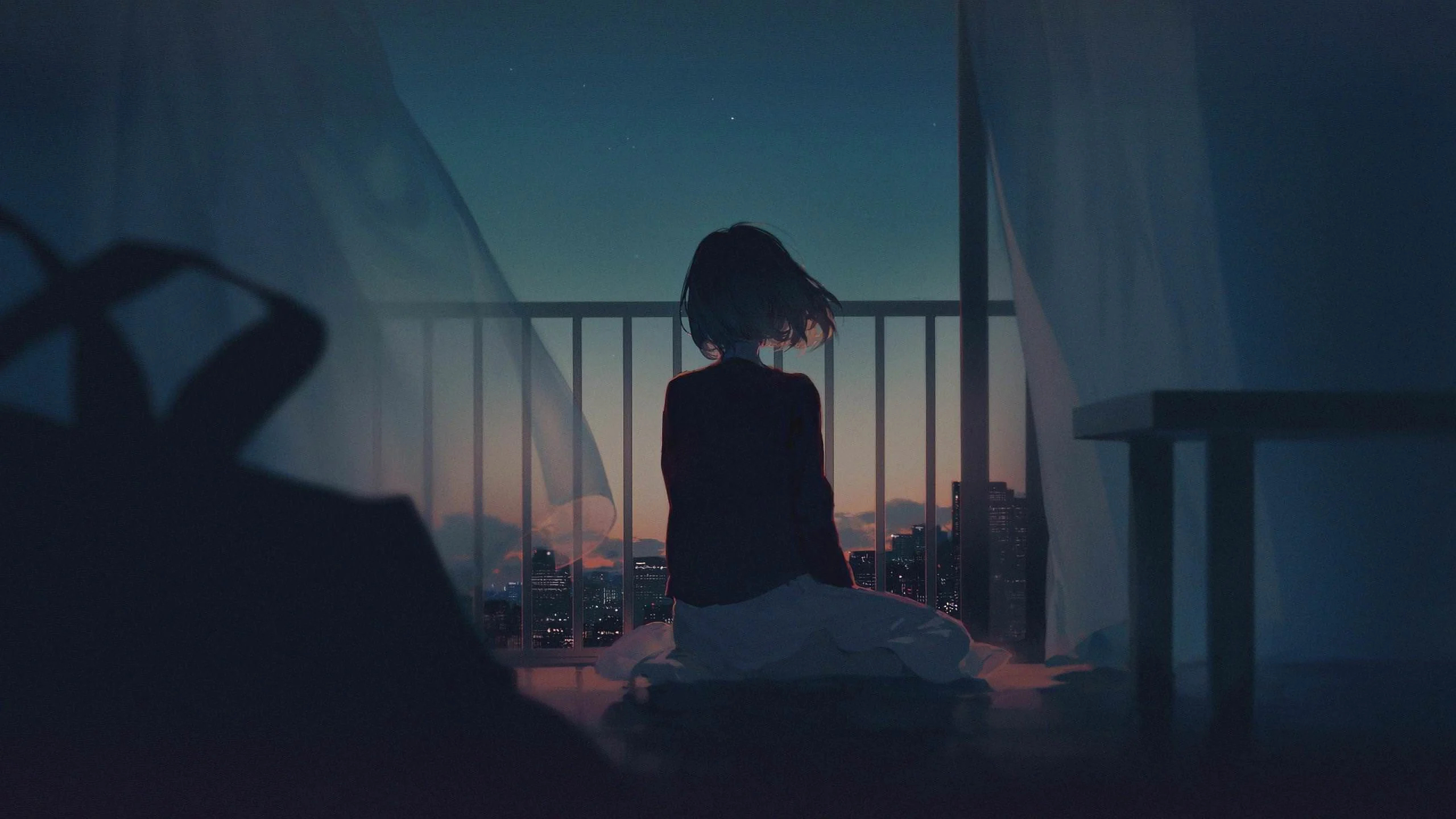 2560x1440 Anime Girl Sad Alone Wallpapers Top Free Anime Girl Sad Alone Backgrounds